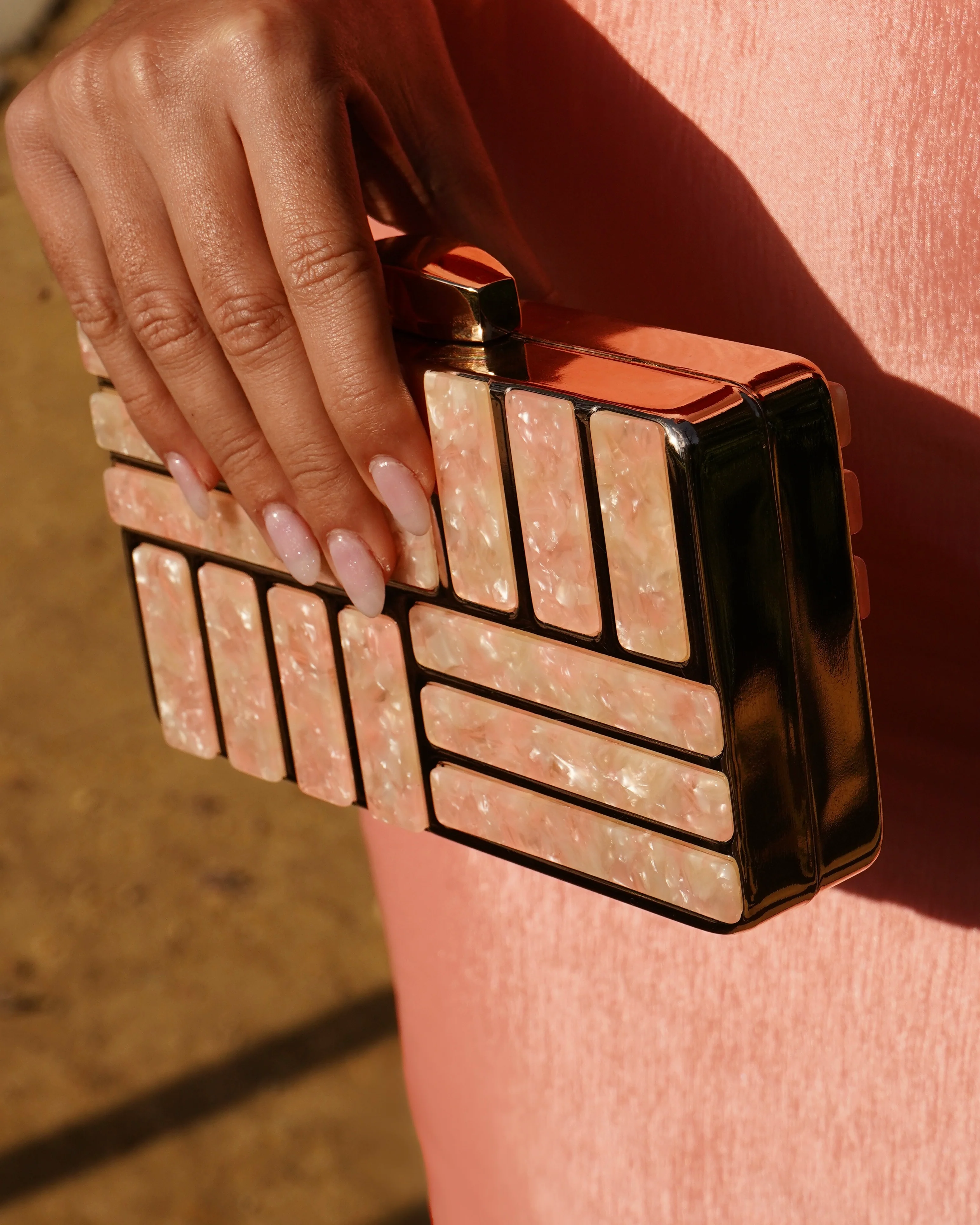 Bolso Nácar Rosa