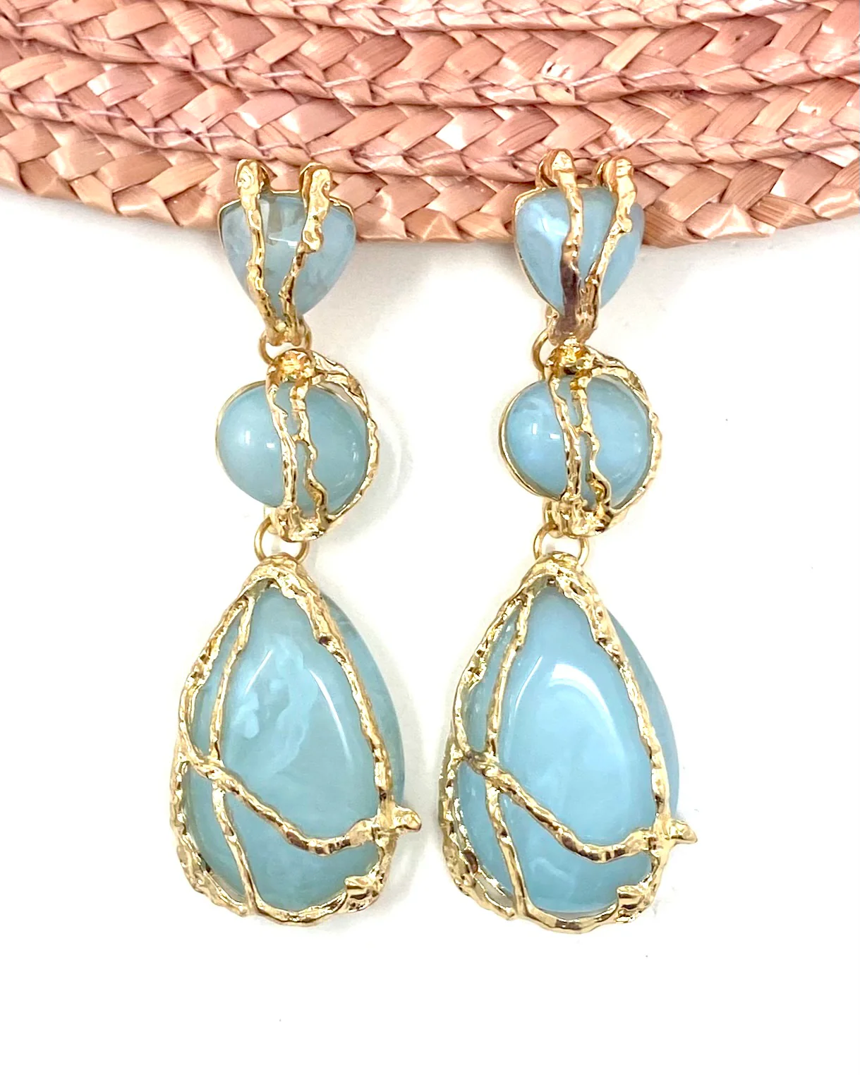 Pendientes Adara azul