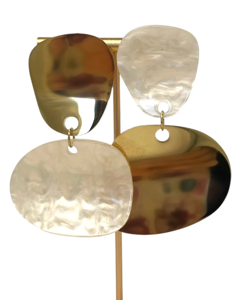 Pendientes Alana Beige - Image 2