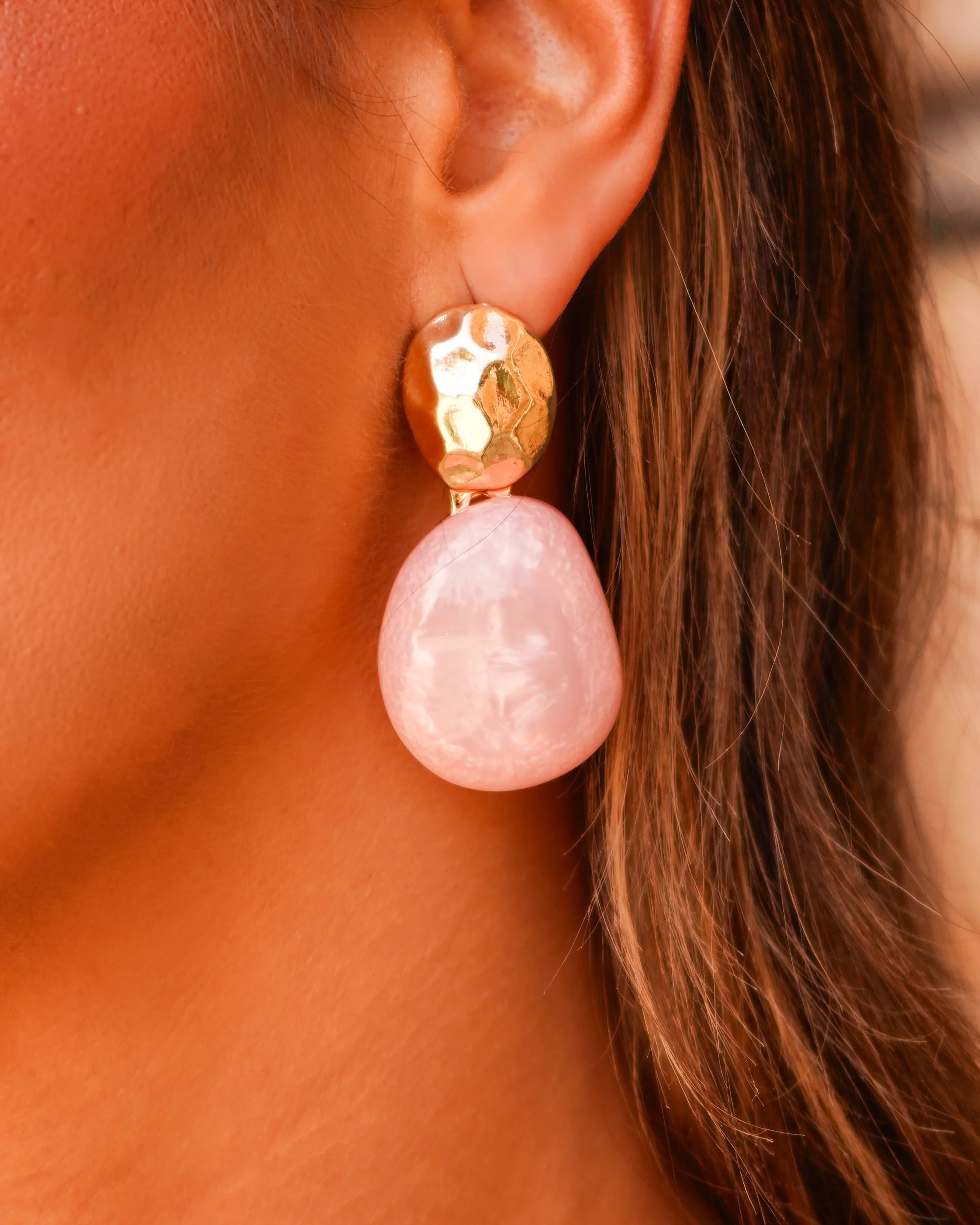 Pendientes Leo Rosa