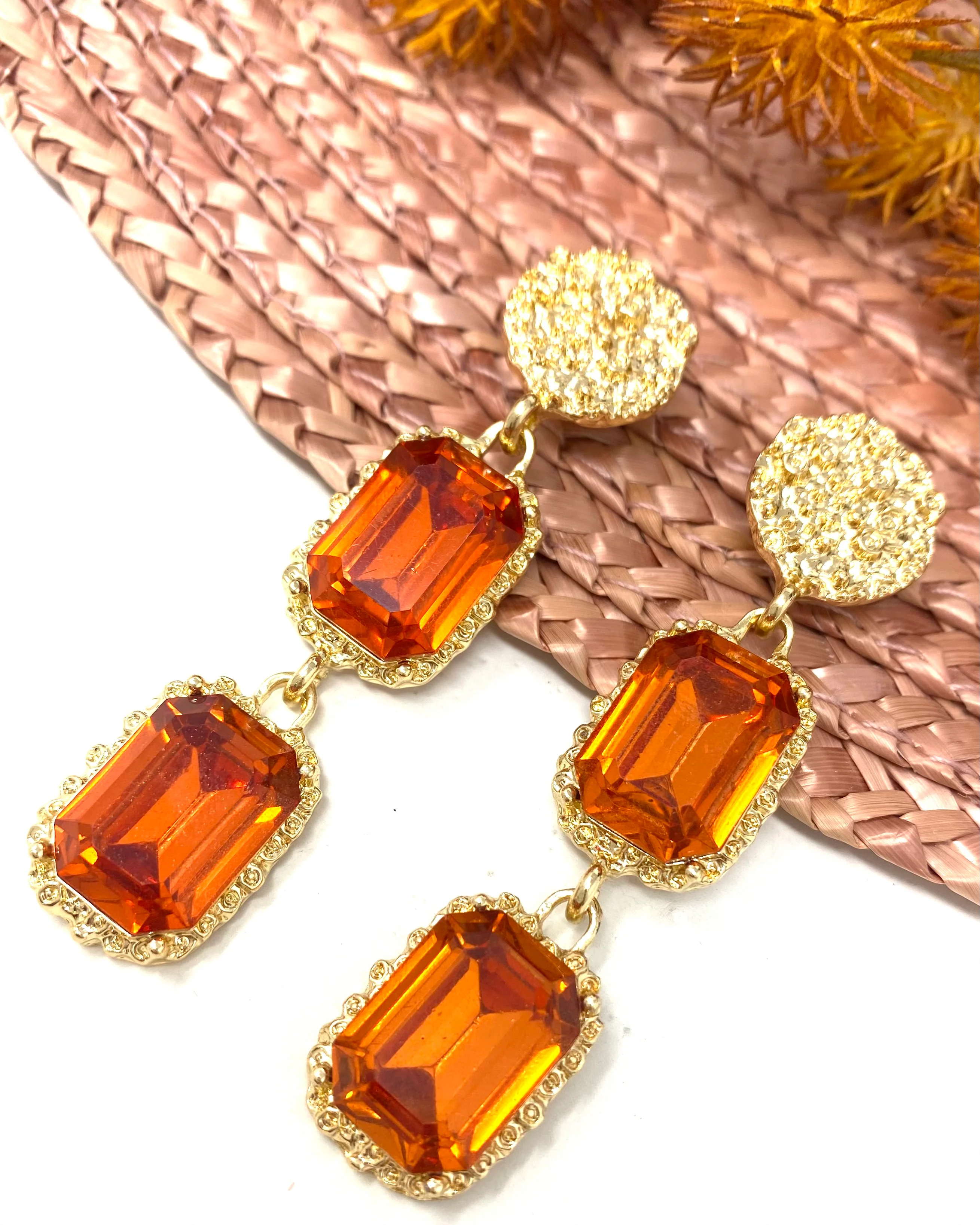 Pendientes Romeo anaranjados - Image 2