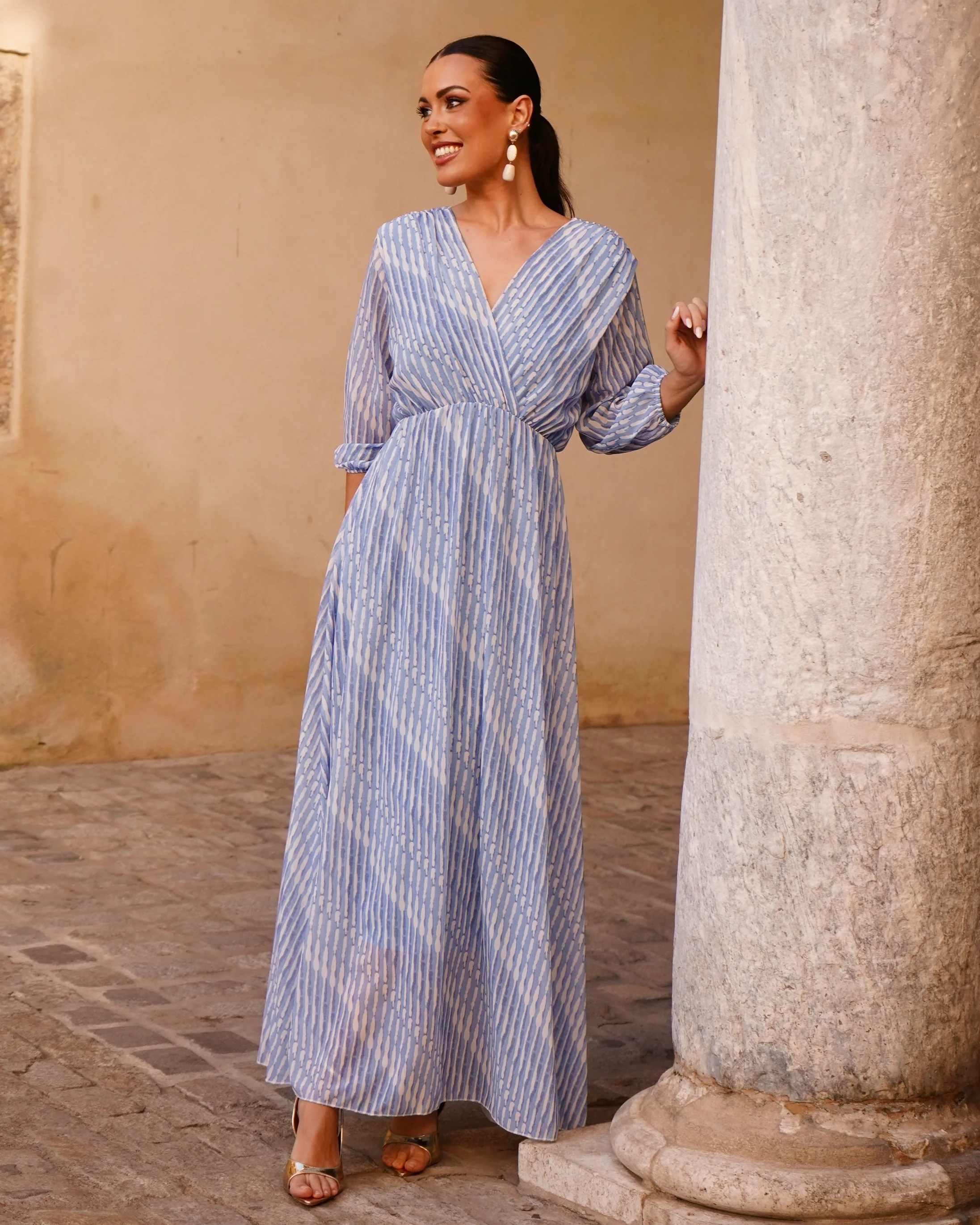 Vestido Belén Azul - Image 3