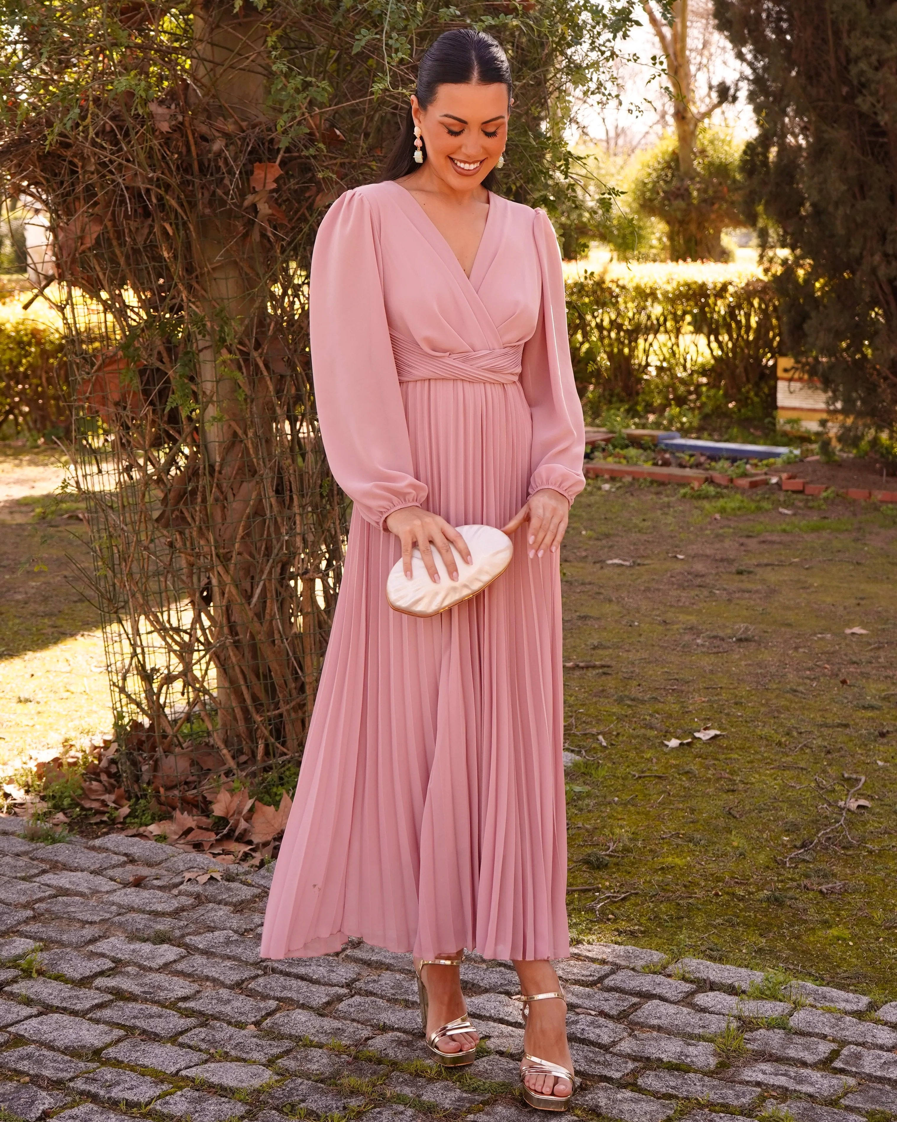 Vestido Rita Rosa - Image 3