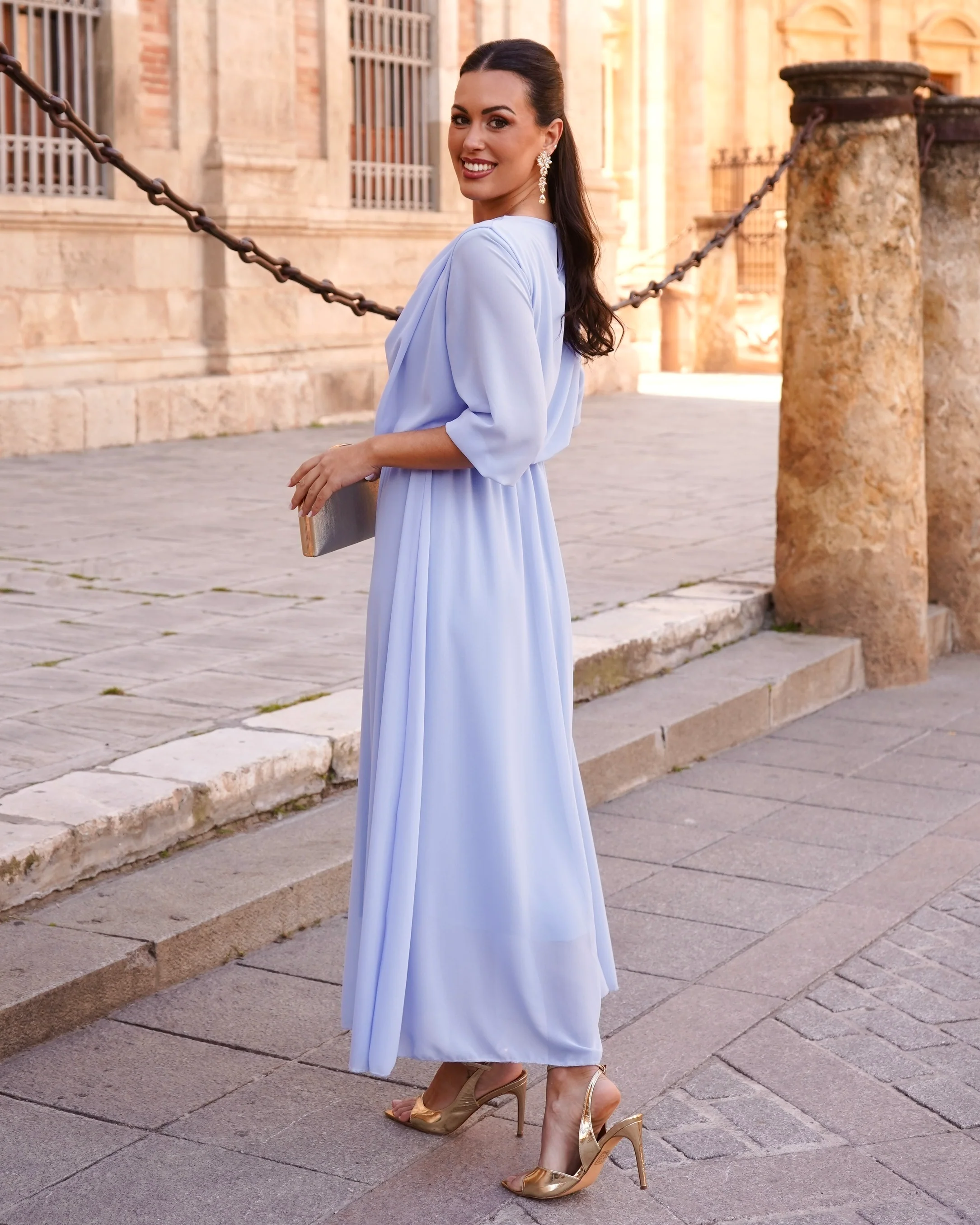 Vestido Adriana Celeste - Image 5