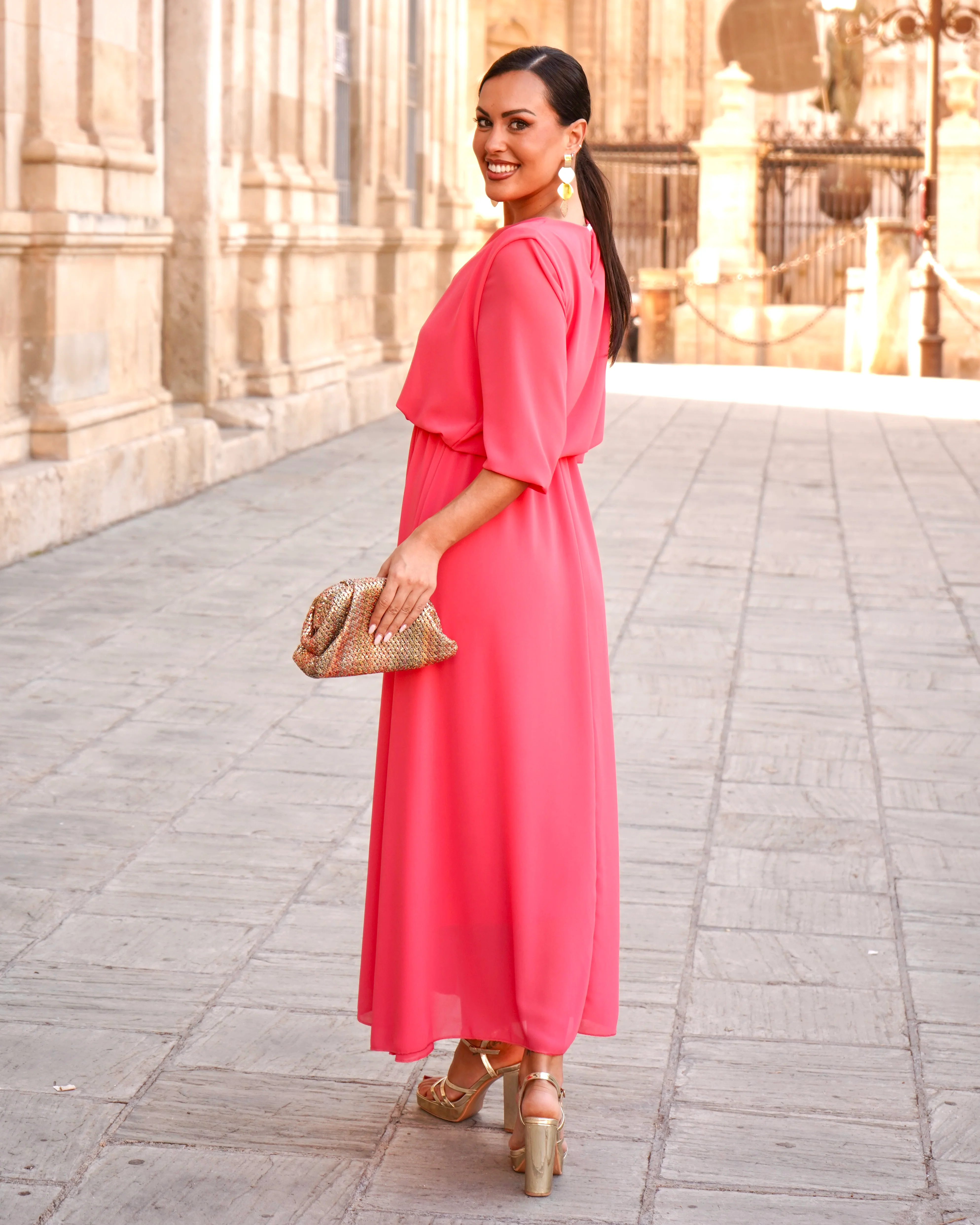 Vestido Adriana Coral - Image 4