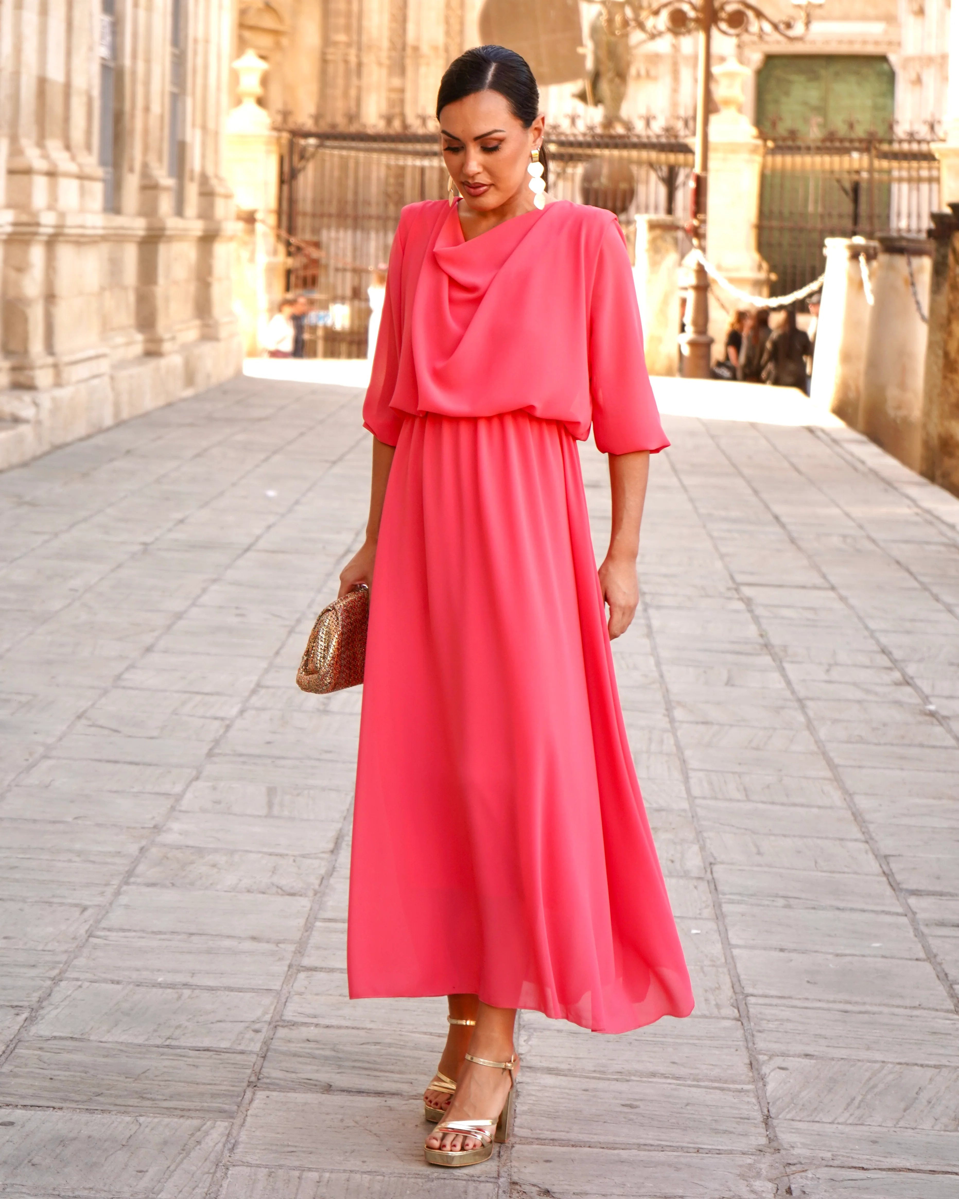 Vestido Adriana Coral - Image 5