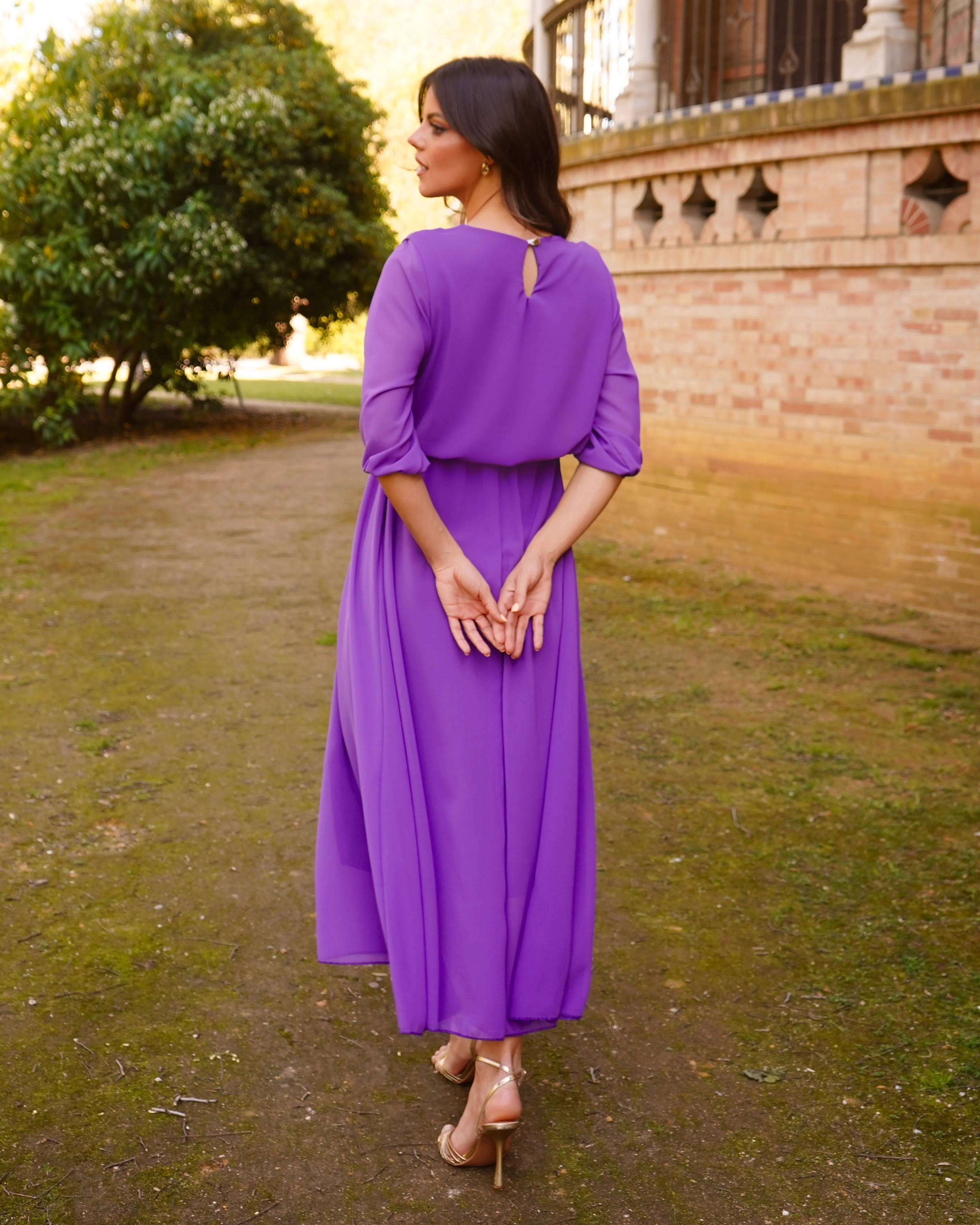 Vestido Adriana Morado - Image 4