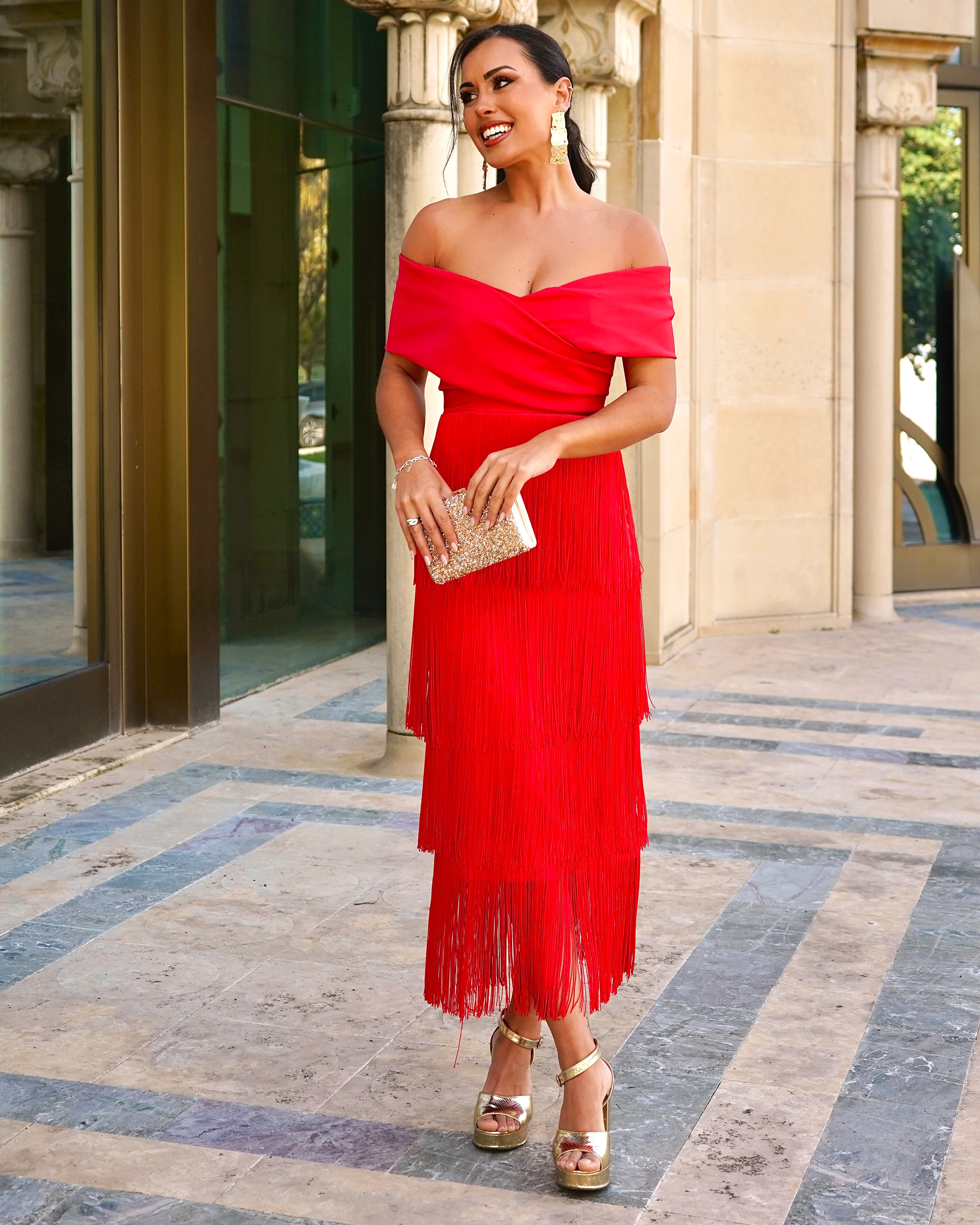 Vestido Afrodita Rojo - Image 3