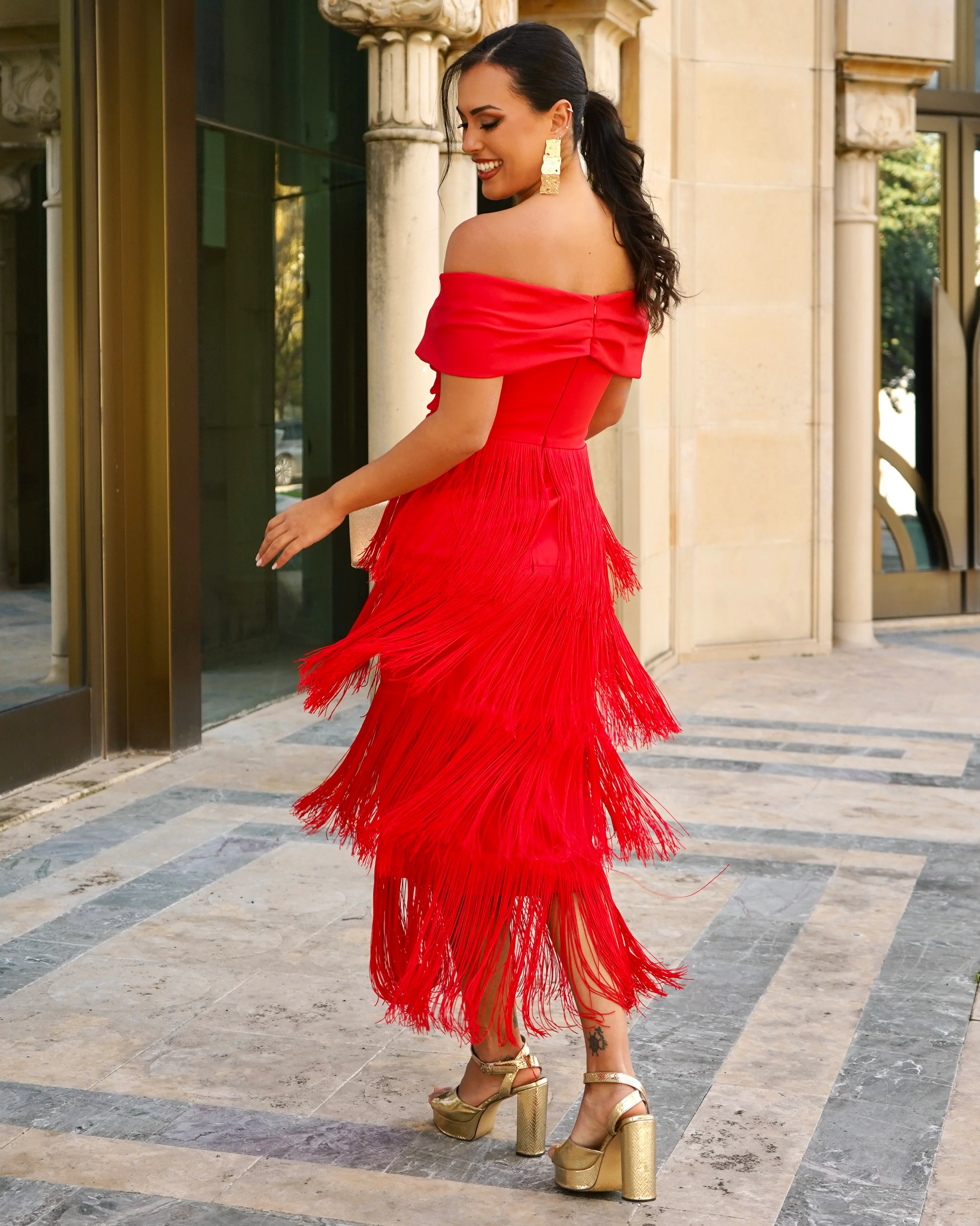 Vestido Afrodita Rojo - Image 4