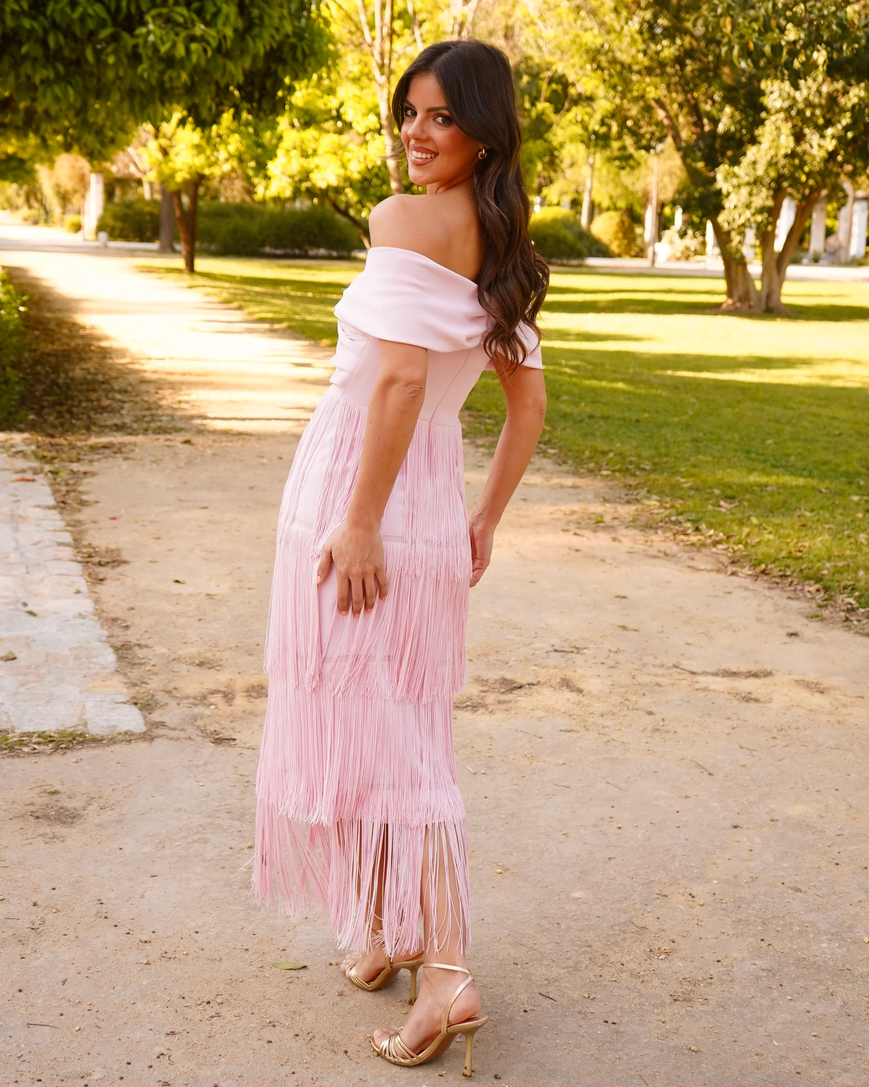 Vestido Afrodita Rosa Bebé - Image 5