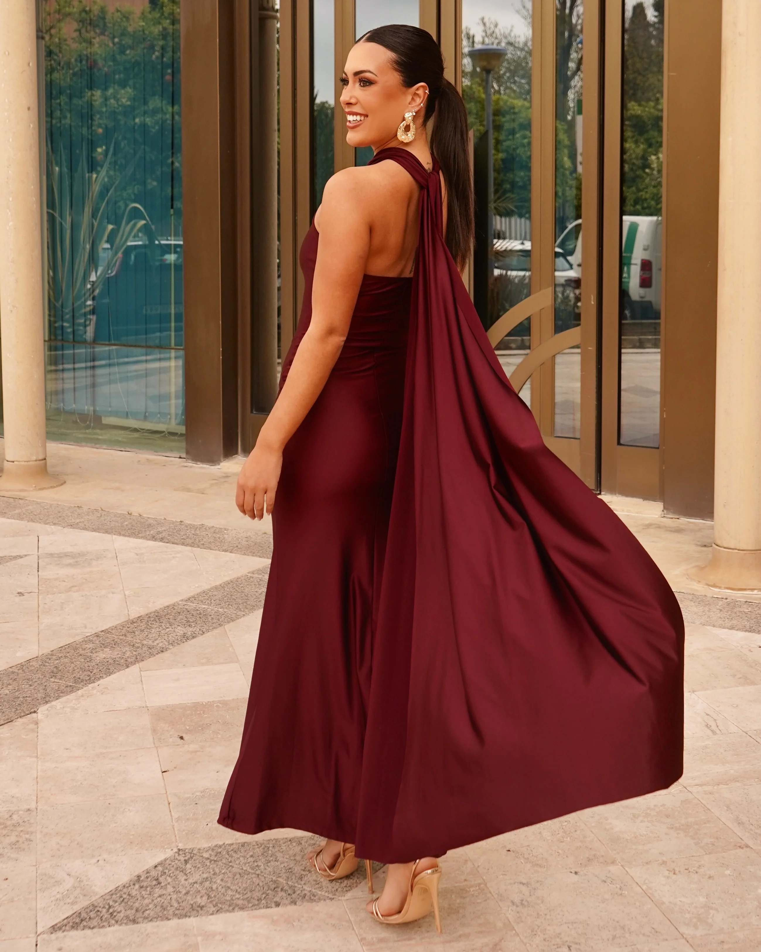 Vestido Amore Burdeos - Image 4