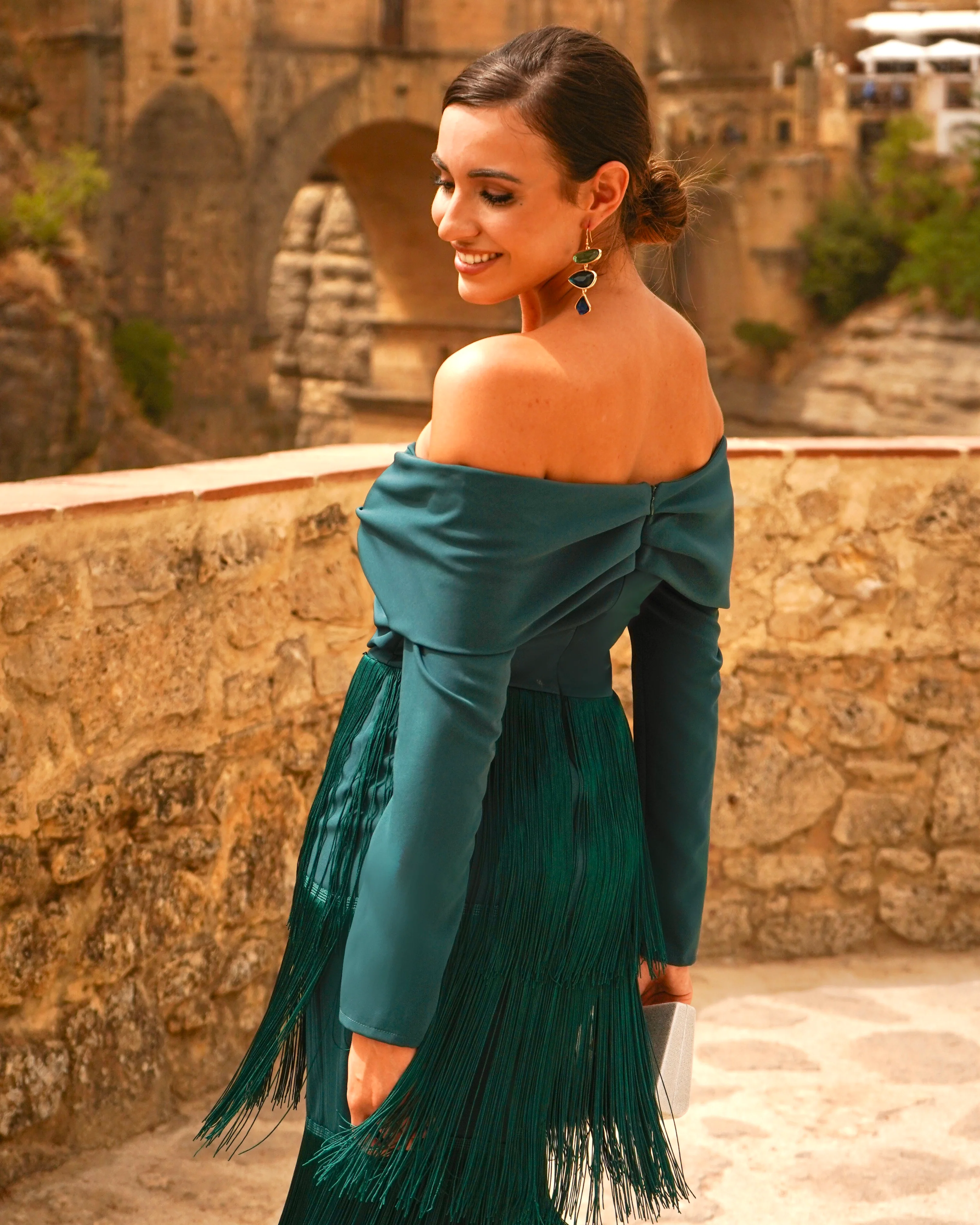 Vestido Antequera Petróleo - Image 2