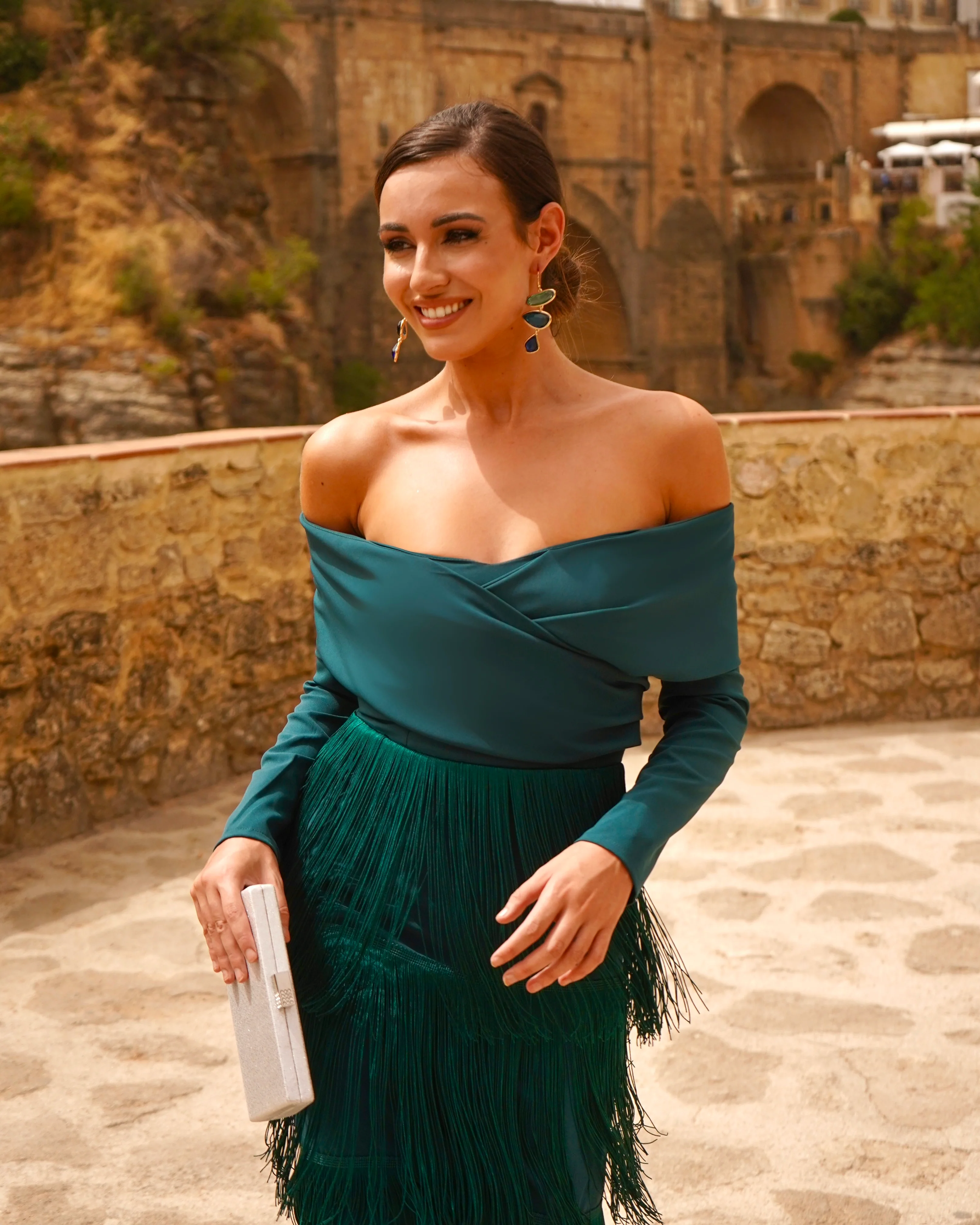 Vestido Antequera Petróleo - Image 3