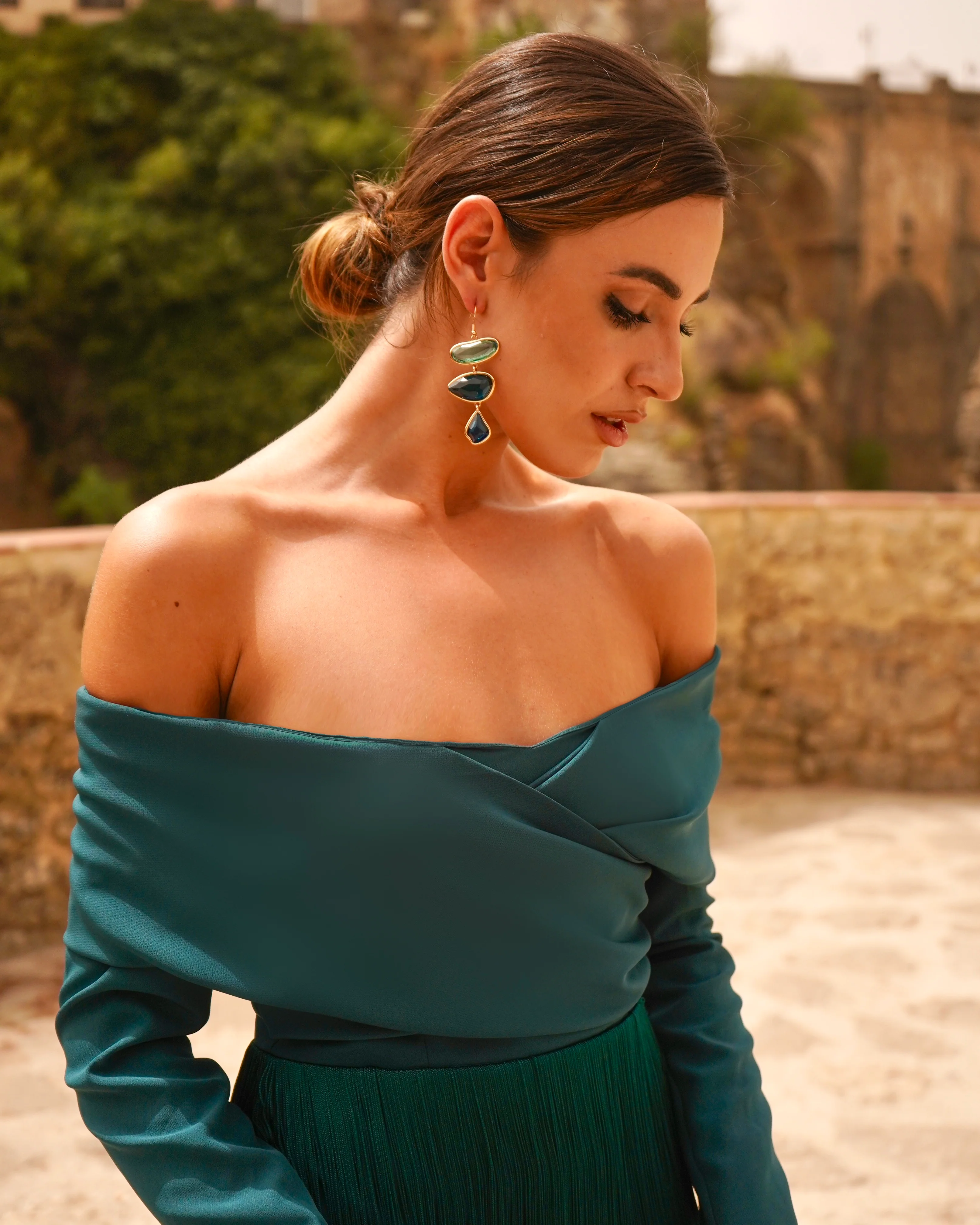 Vestido Antequera Petróleo - Image 4