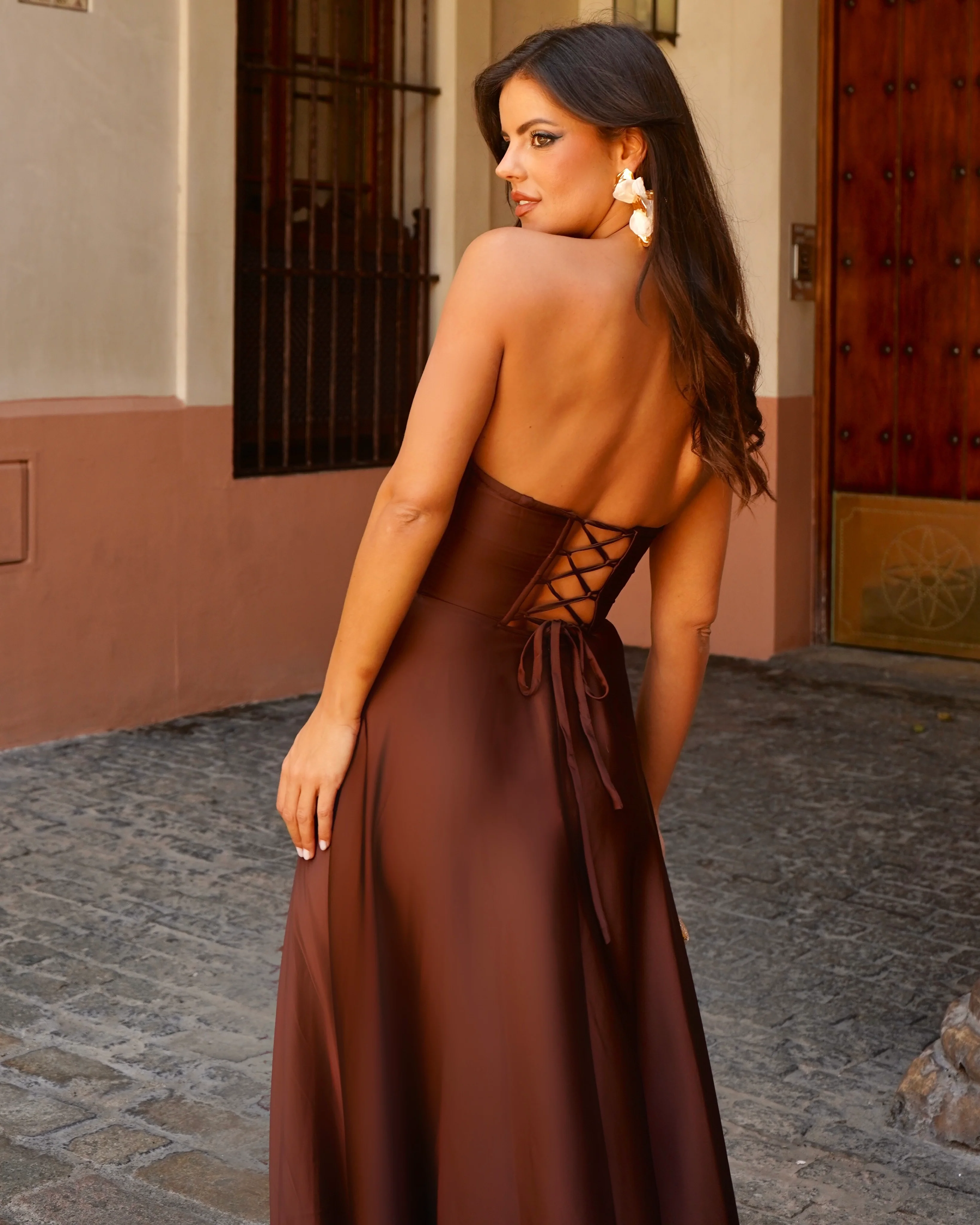 Vestido Begoña Chocolate - Image 3