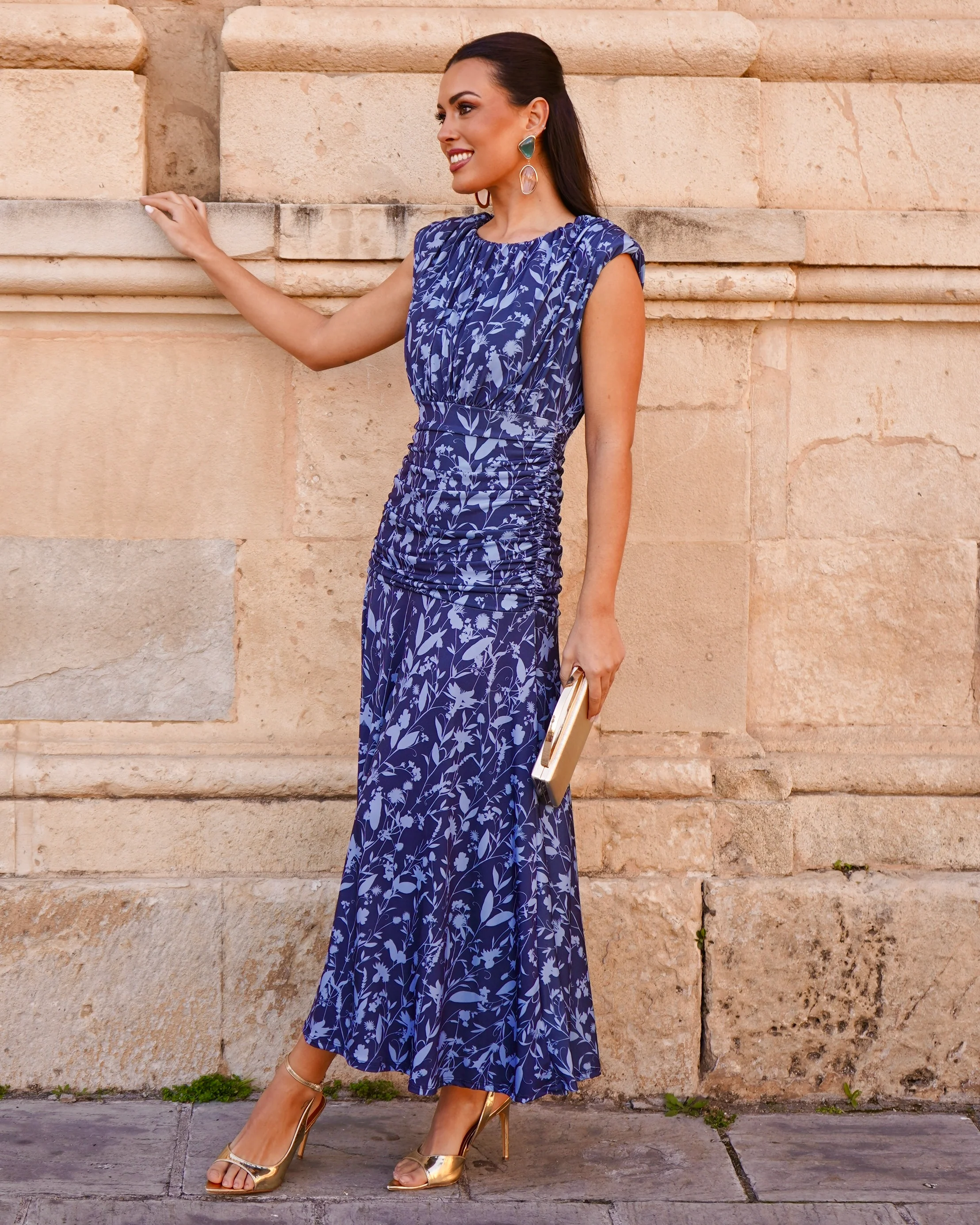 Vestido Camelia Azul