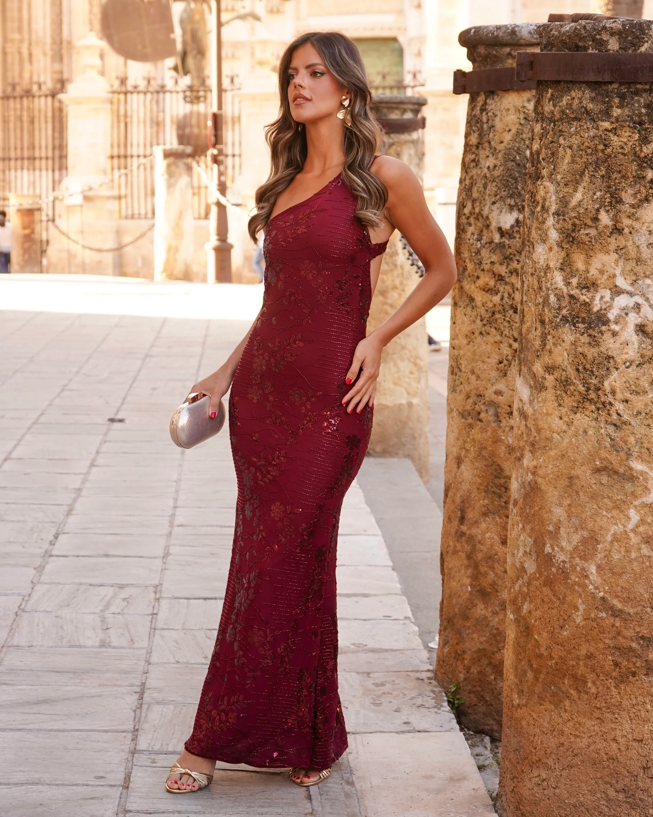 Vestido Celine Burdeos