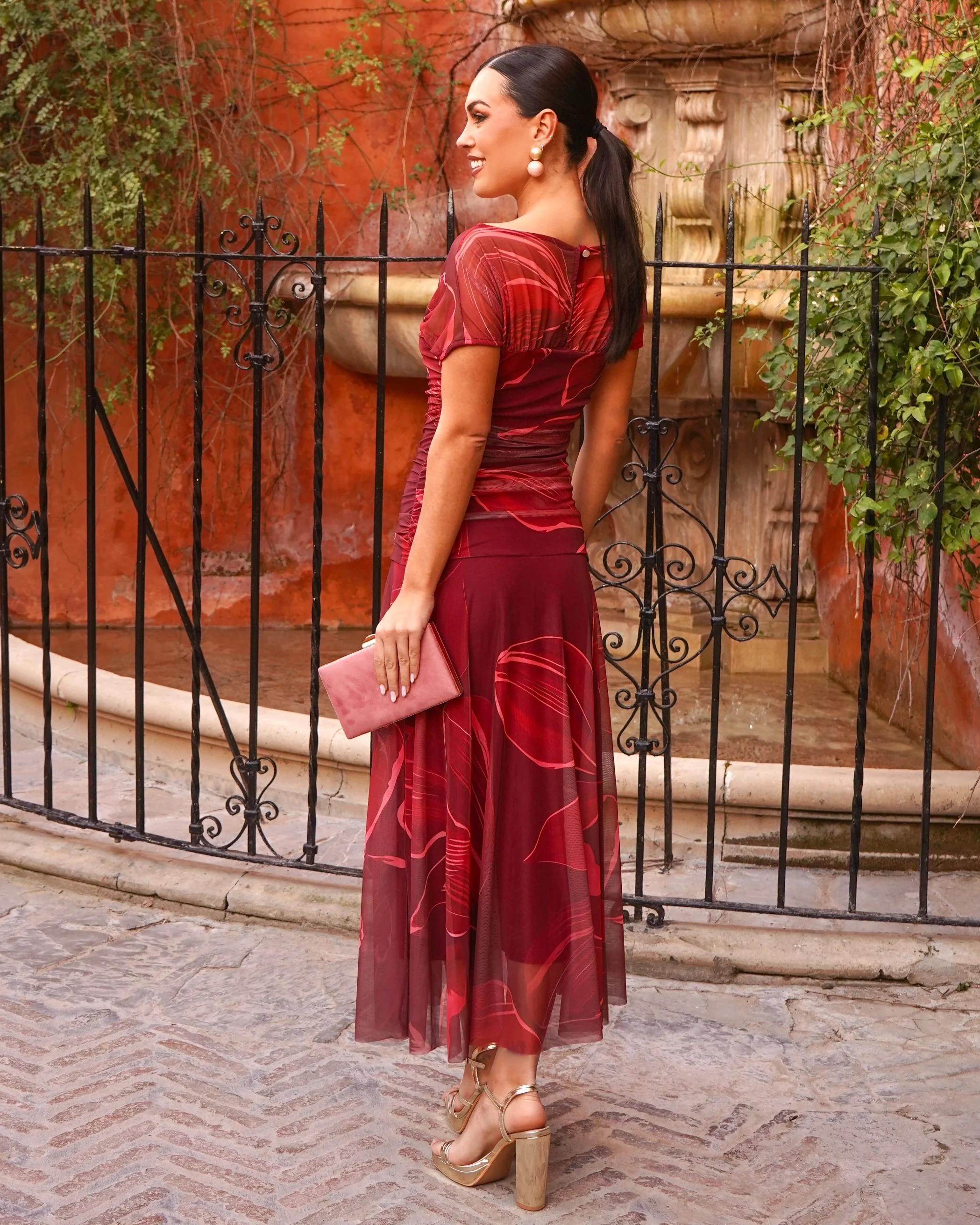 Vestido Leila Rojizo - Image 4