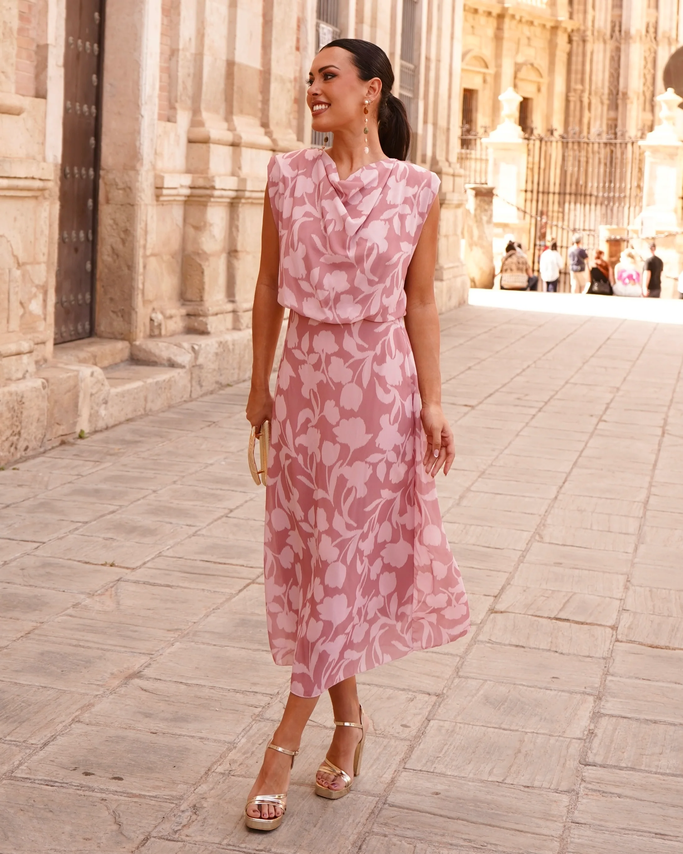 Vestido Delia Rosáceo - Image 3