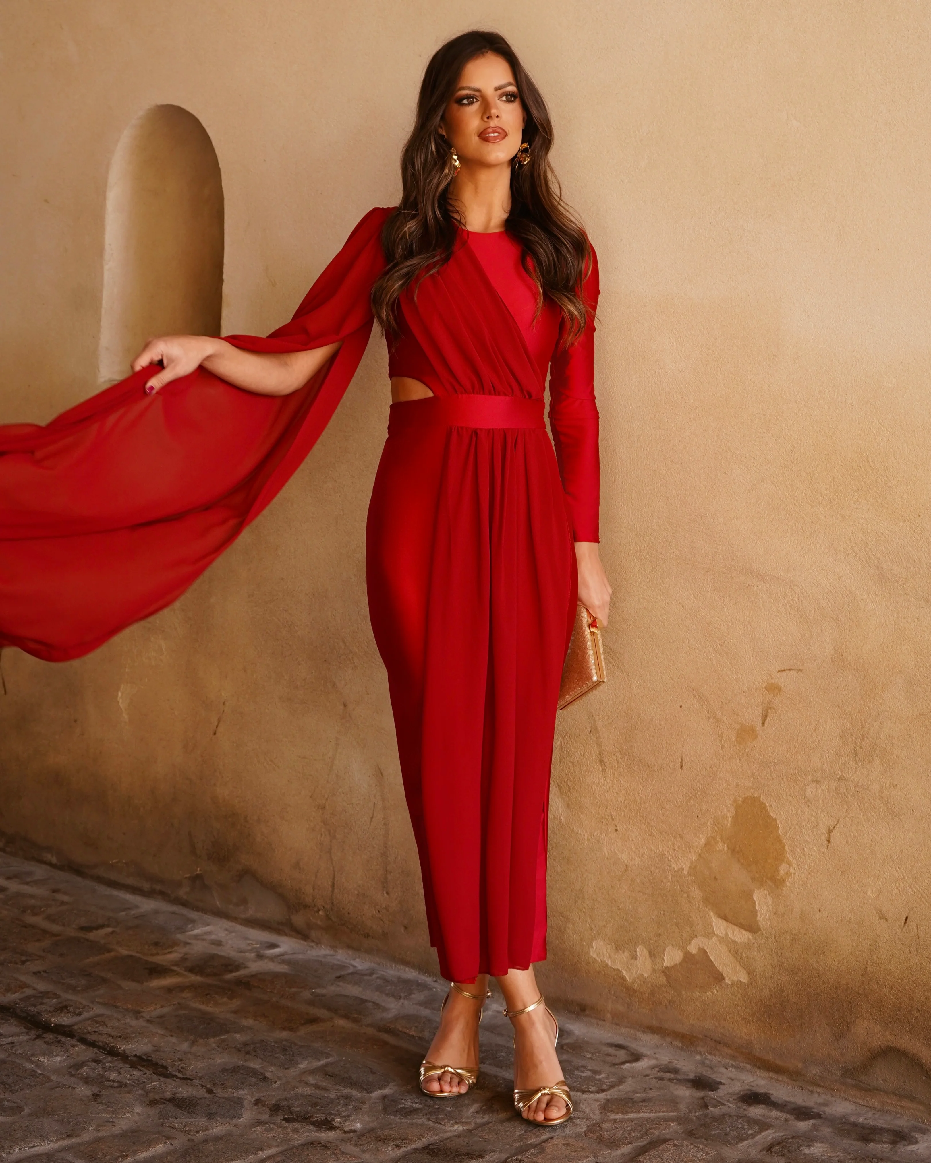 Vestido Edén rojo