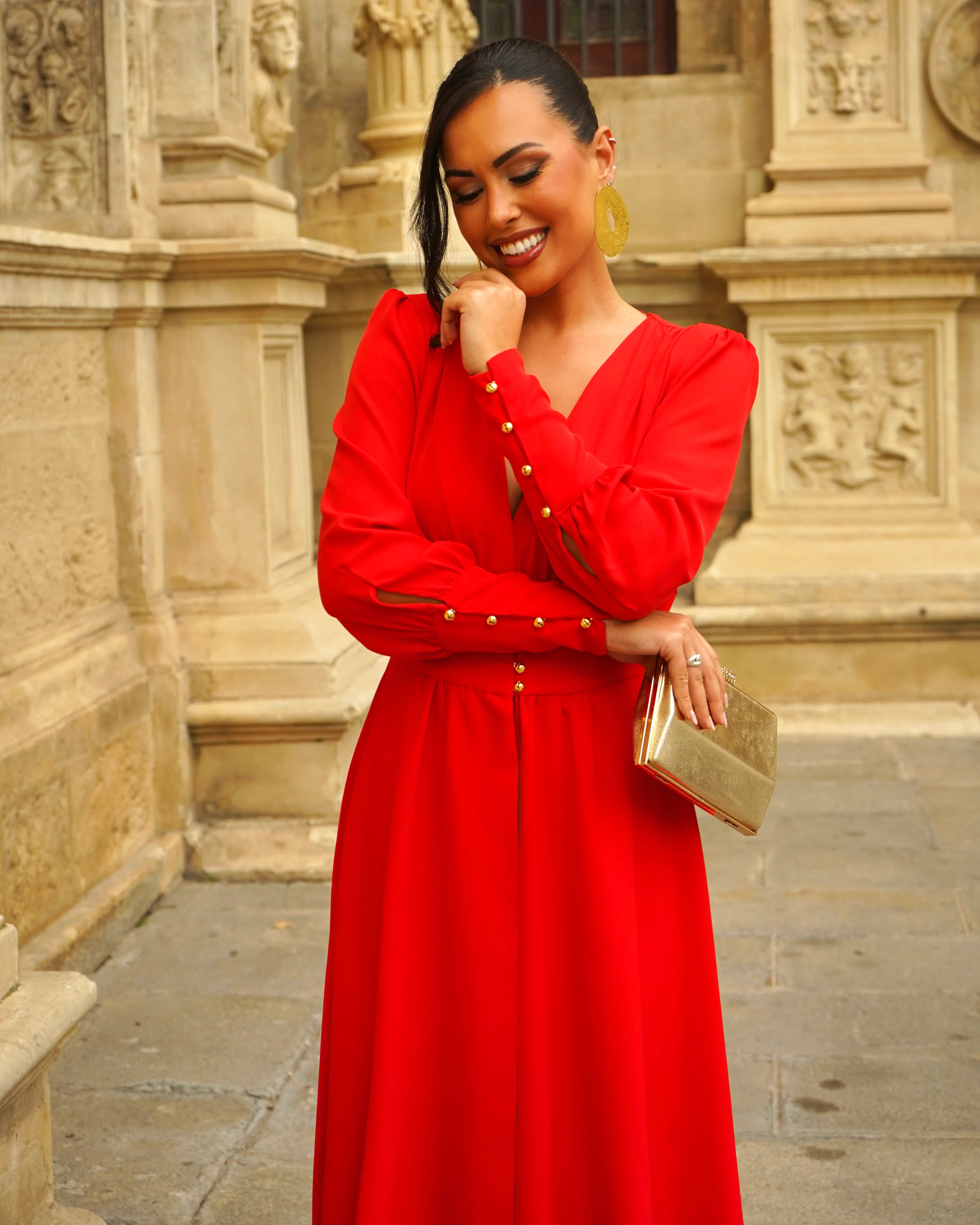 Vestido Galatea Rojo - Image 2
