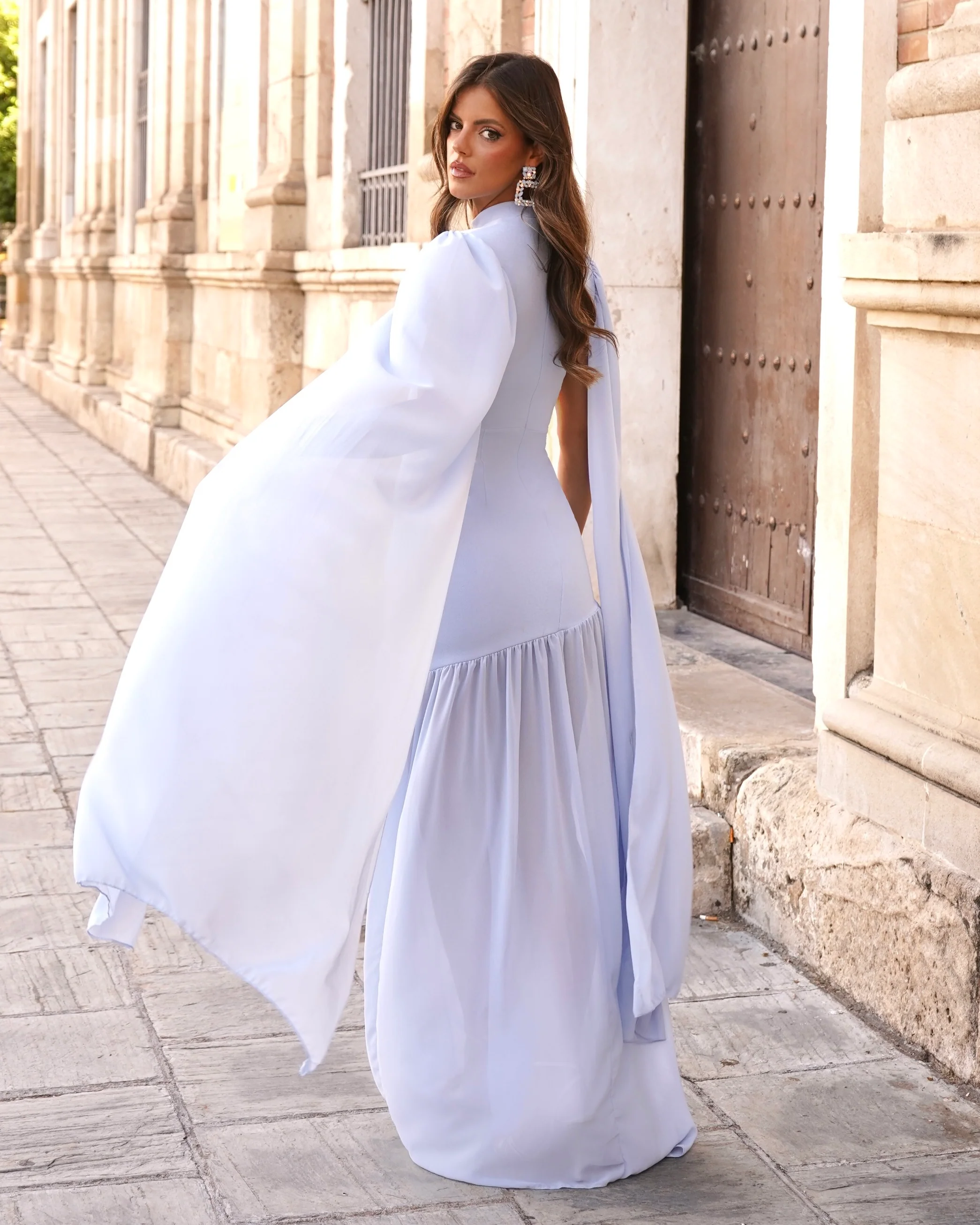 Vestido Gladis Celeste - Image 3