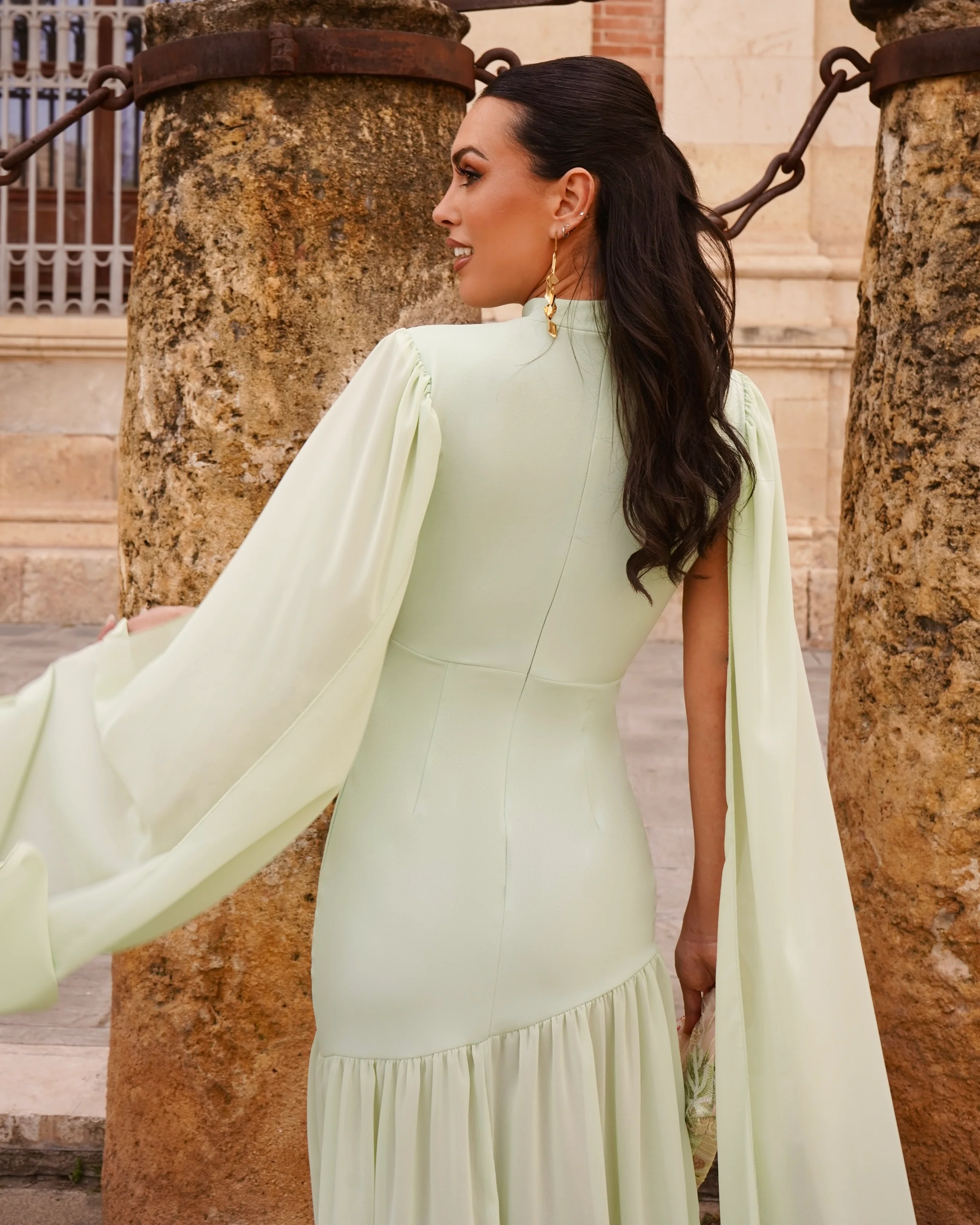 Vestido Gladis Verde Menta - Image 5