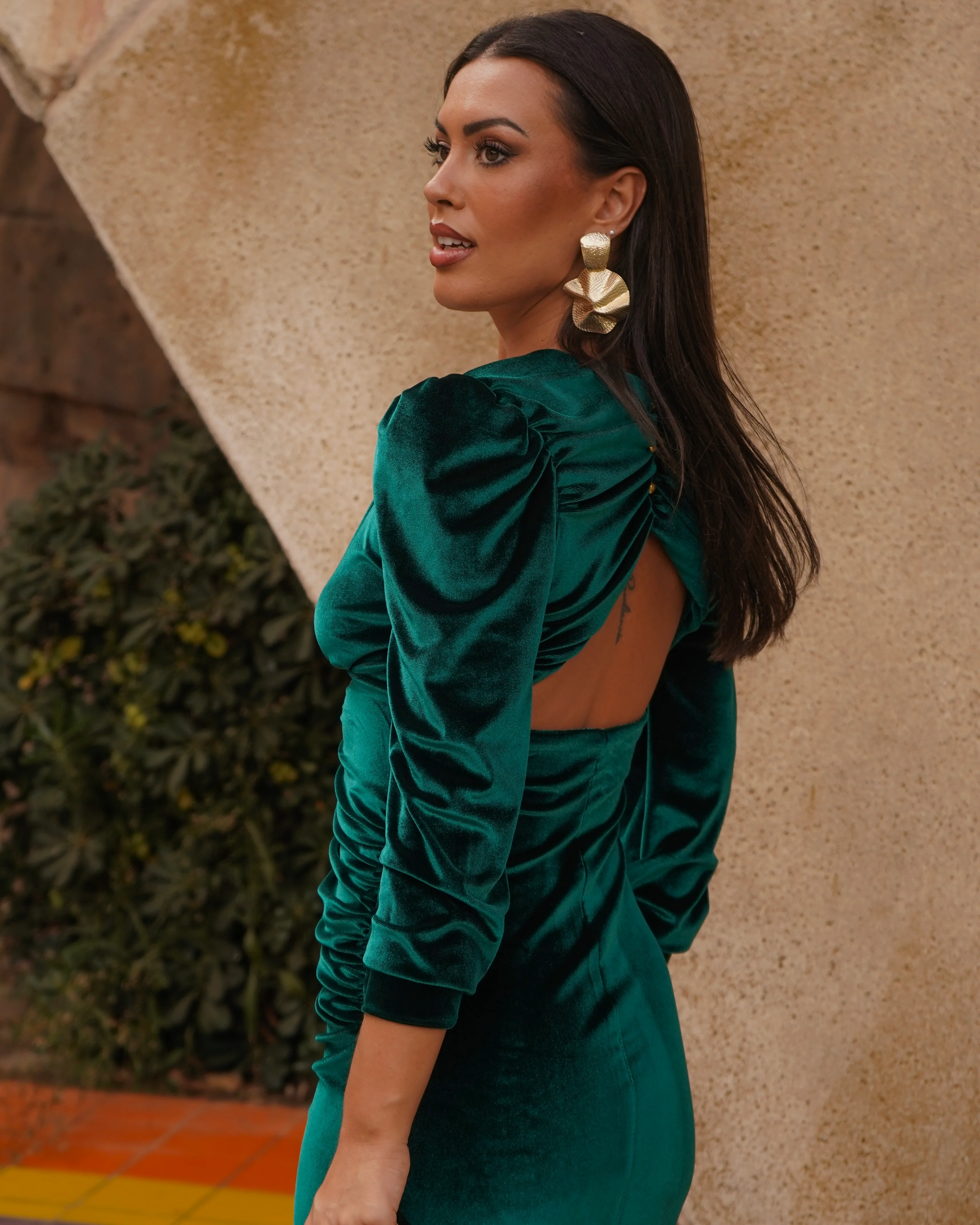 Vestido Isabella Verde - Image 3