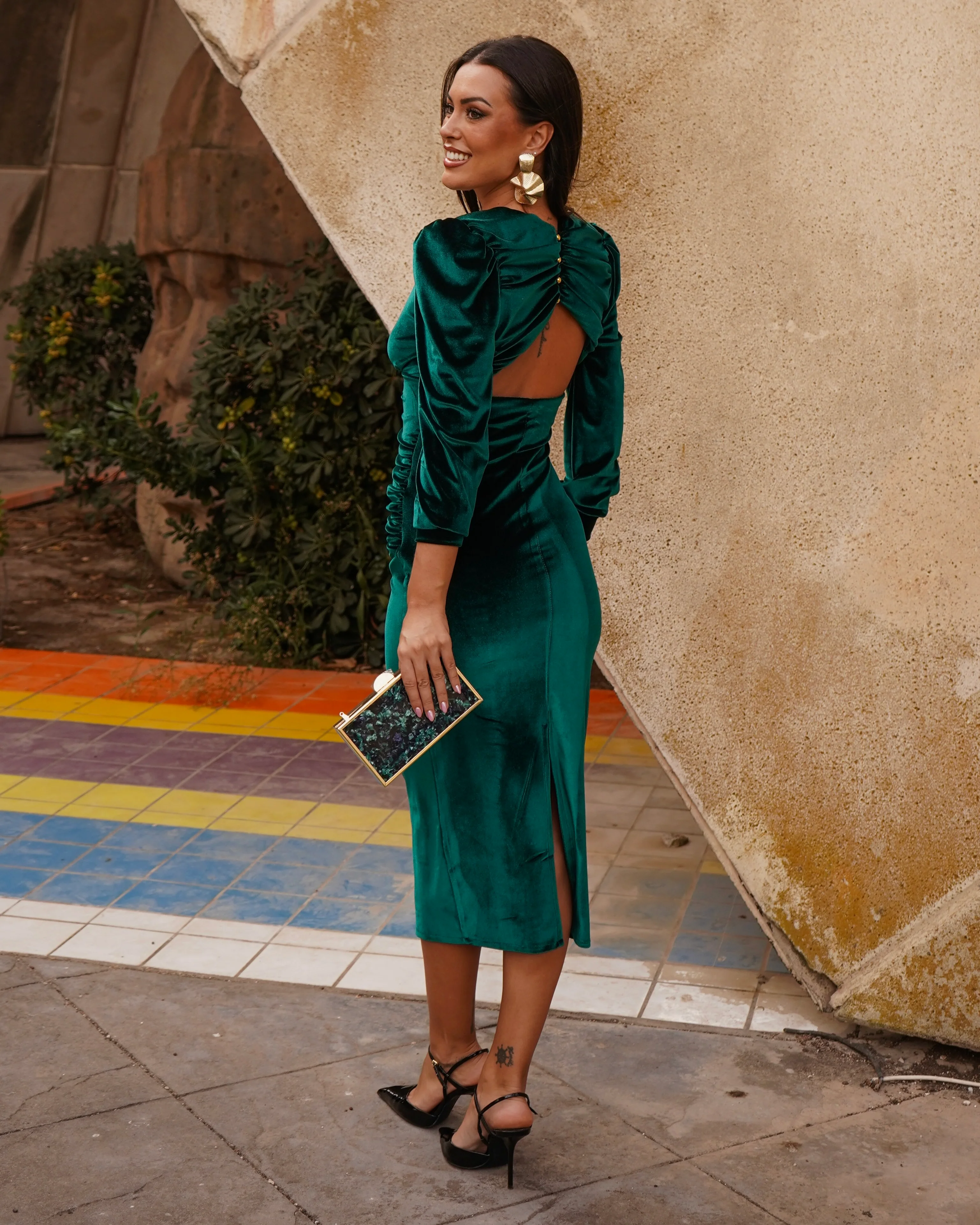 Vestido Isabella Verde - Image 4