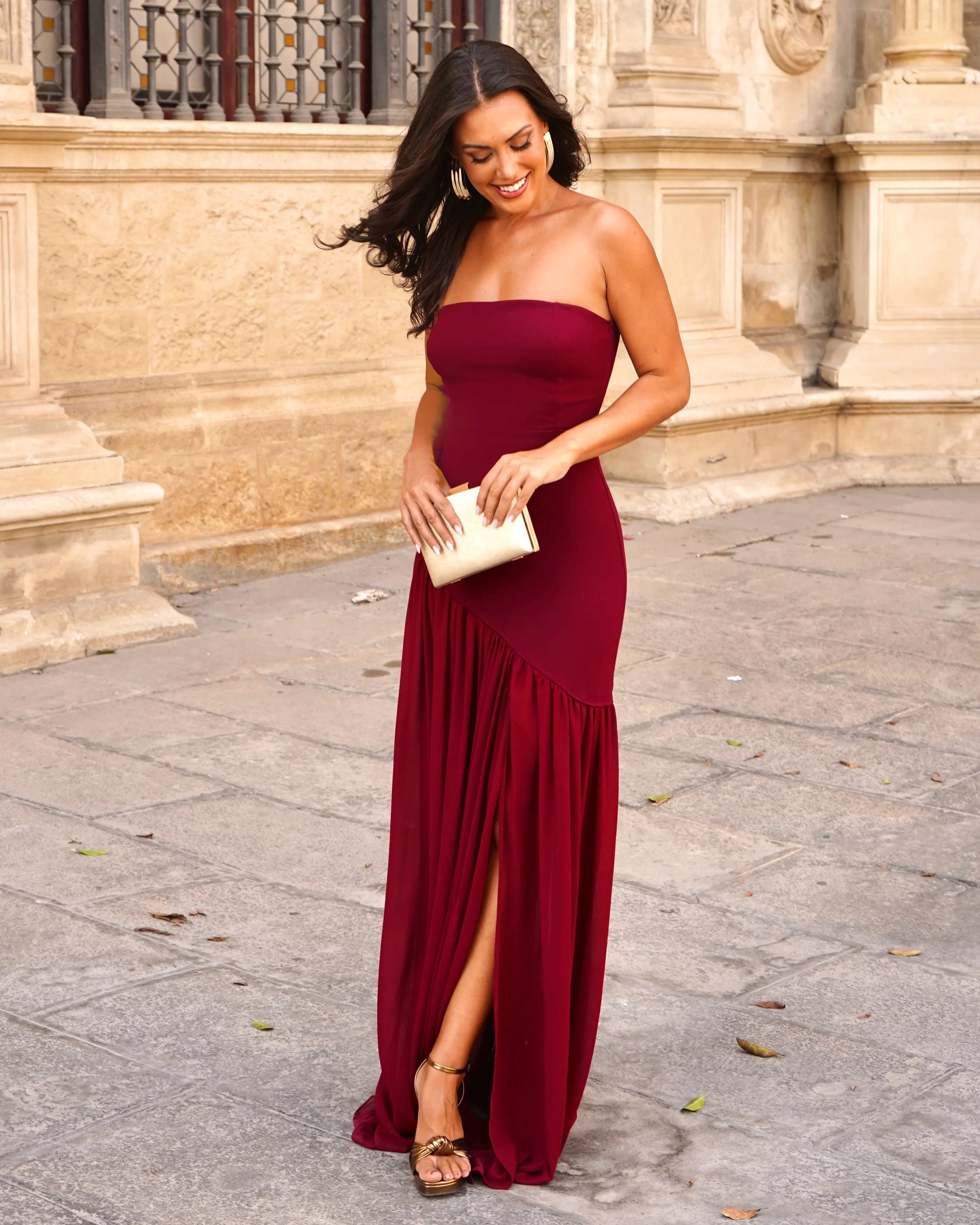 Vestido Jalisco Burdeos - Image 4
