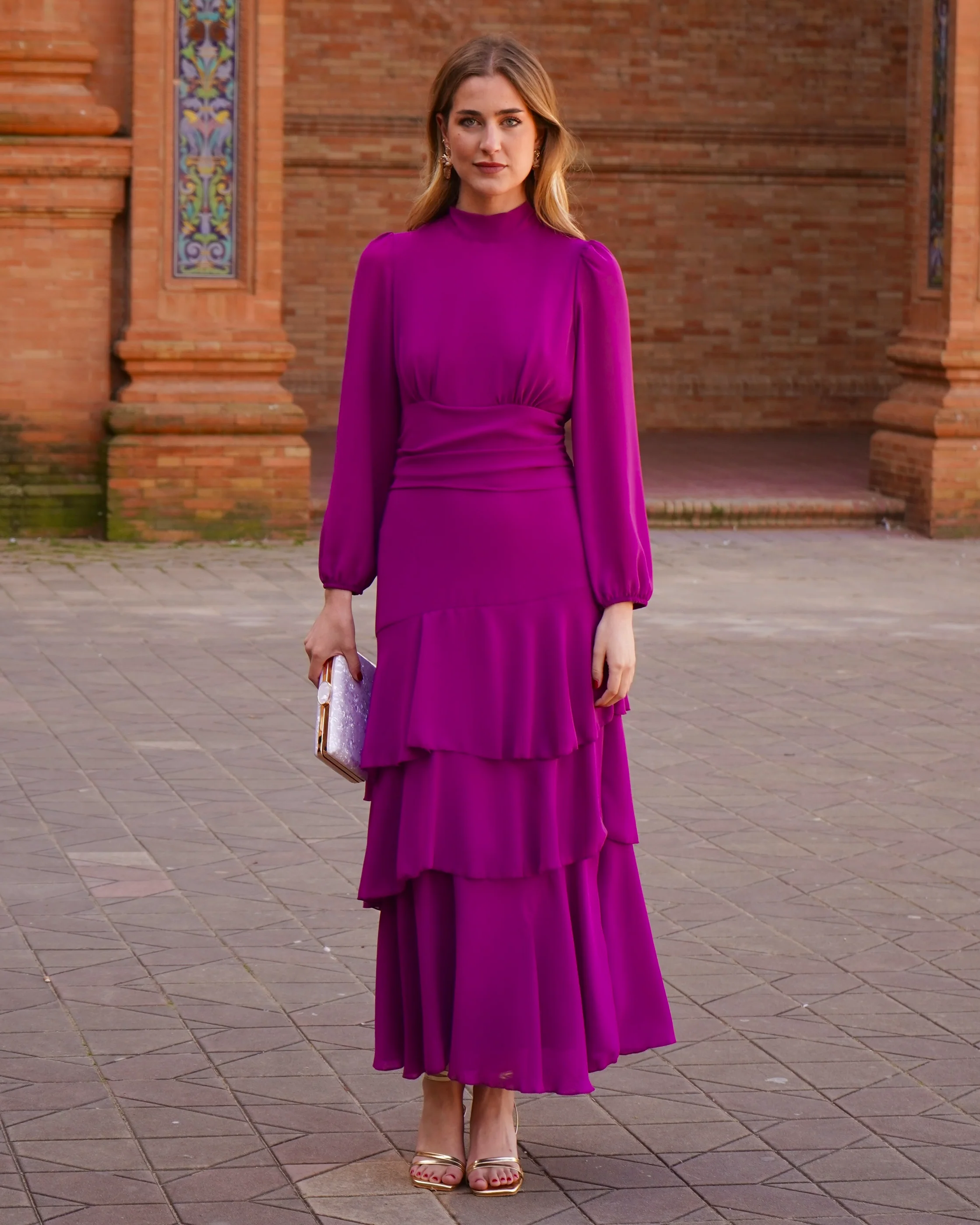 Vestido Julieta Buganvilla