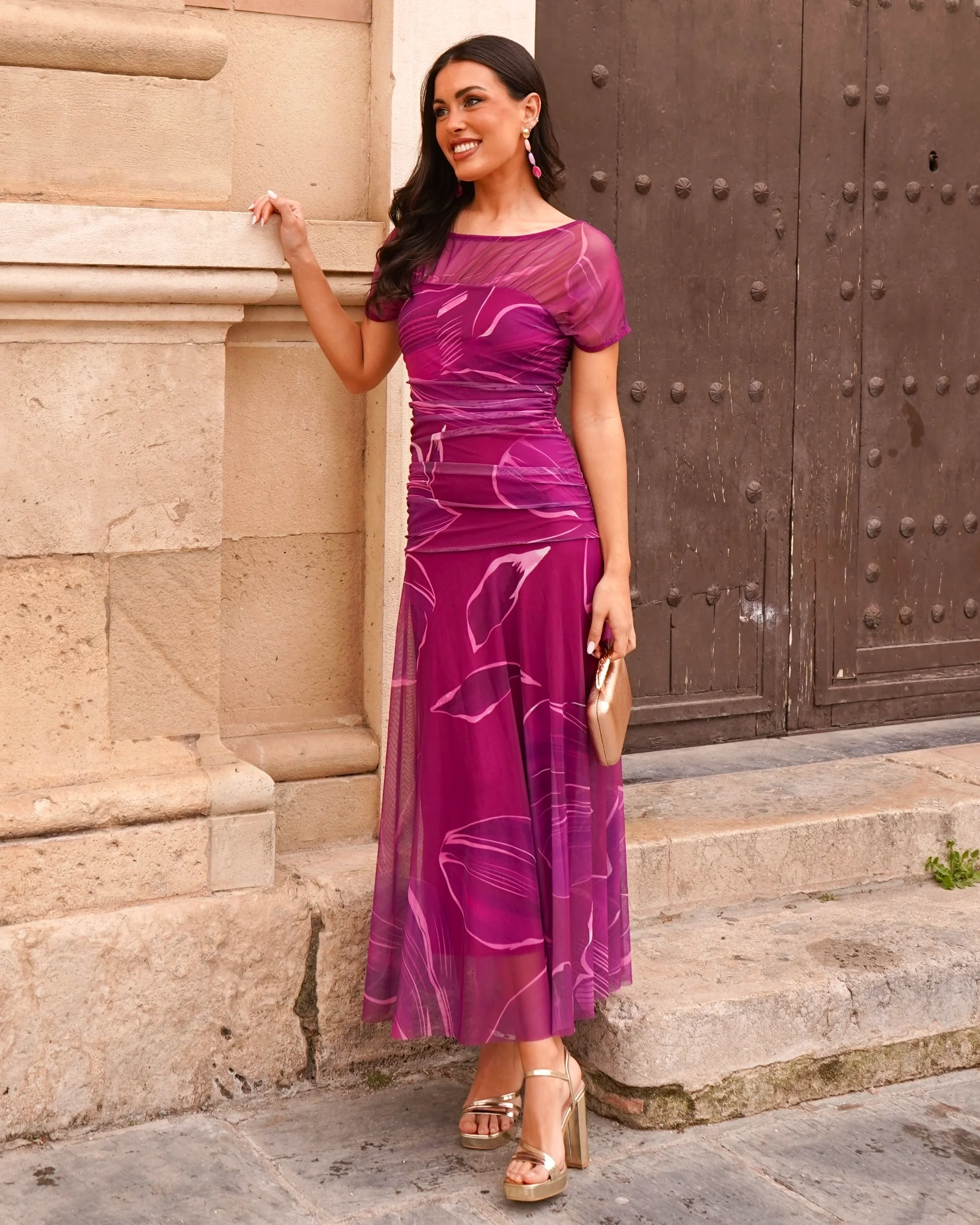 Vestido Leila Buganvilla - Image 3