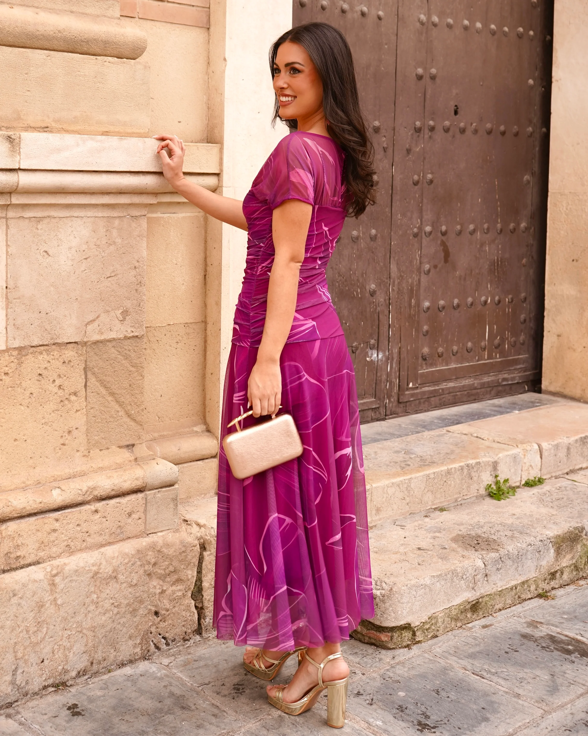 Vestido Leila Buganvilla - Image 4