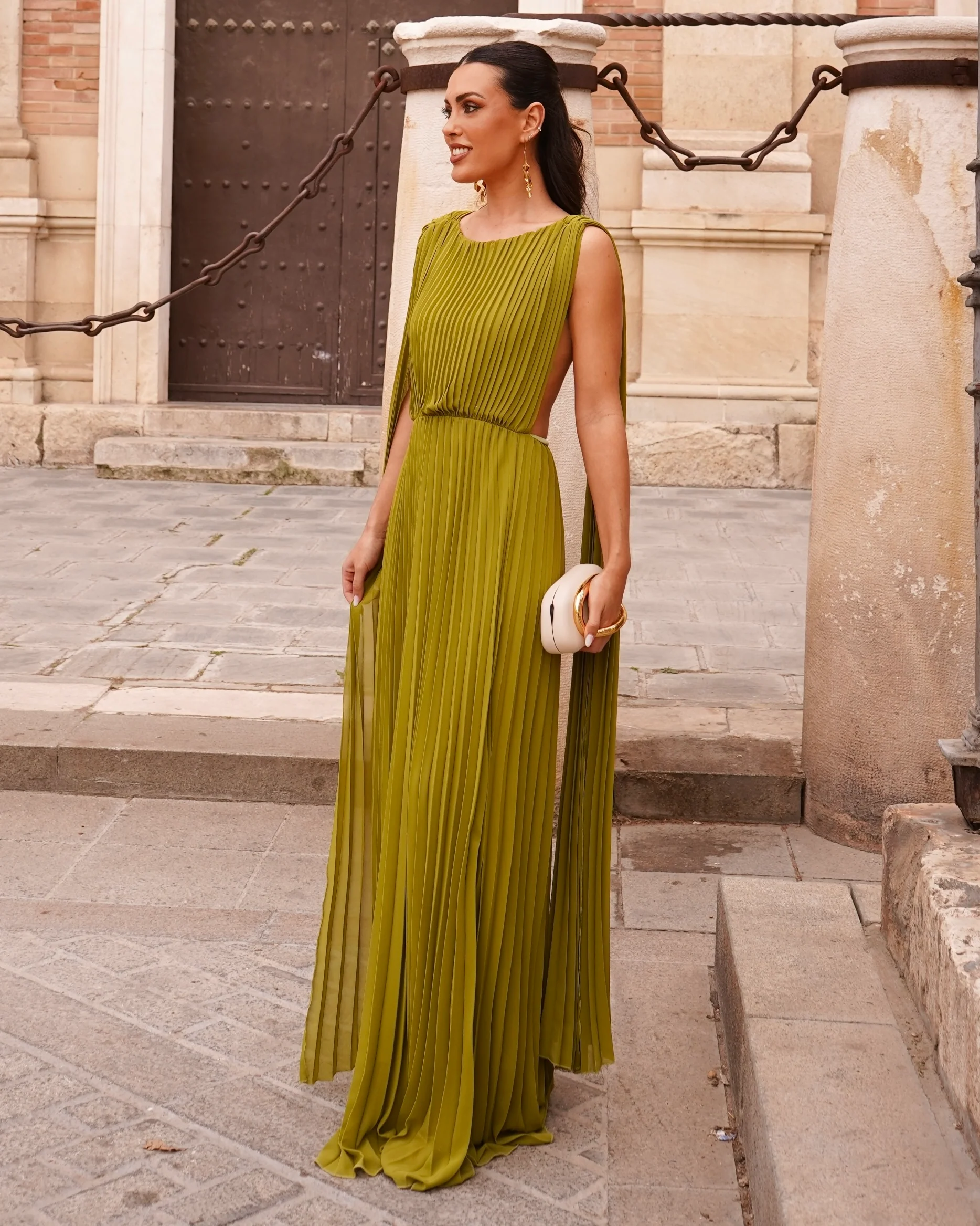 Vestido Luz Verde Oliva - Image 3