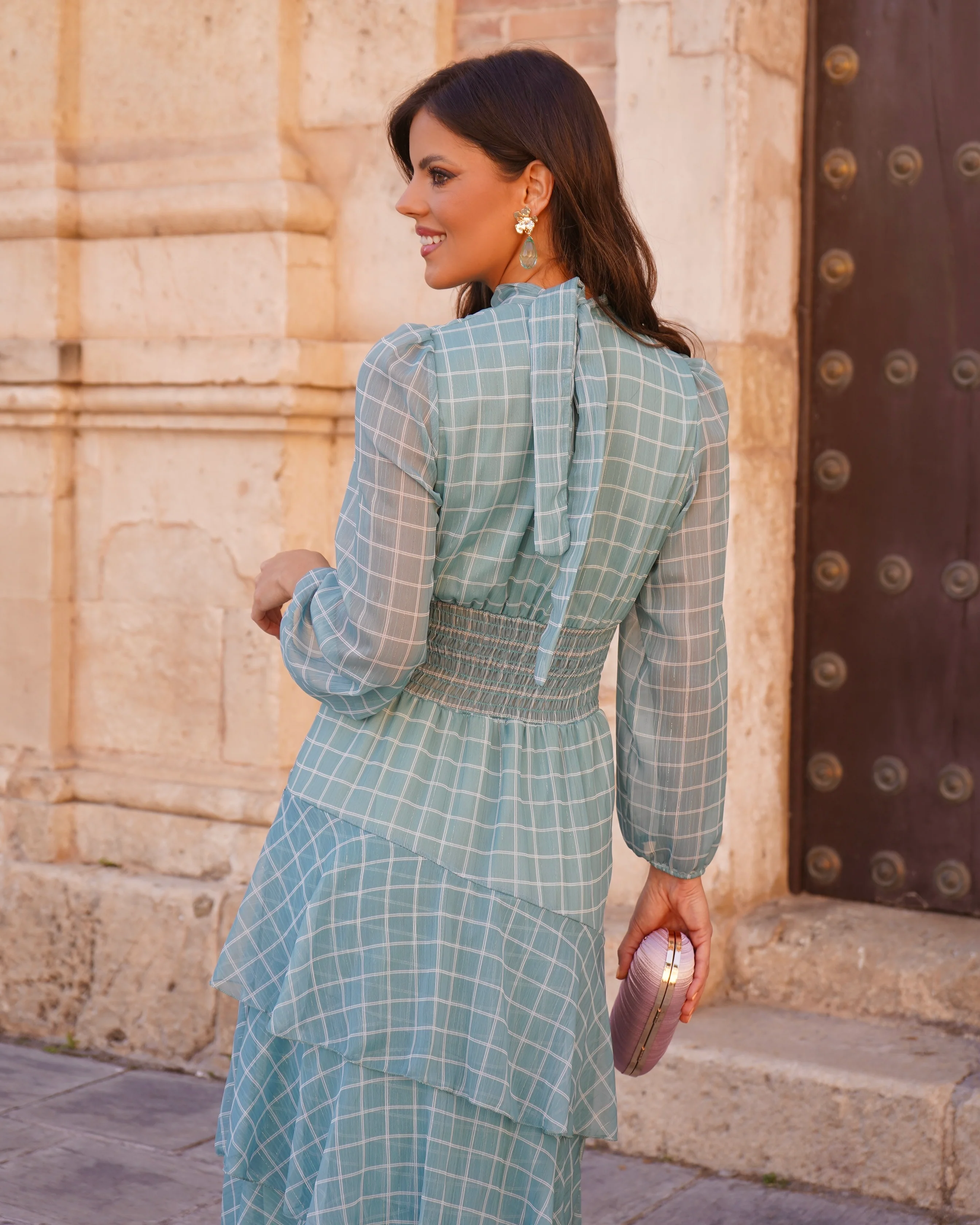 Vestido Marieta Verde Agua - Image 5