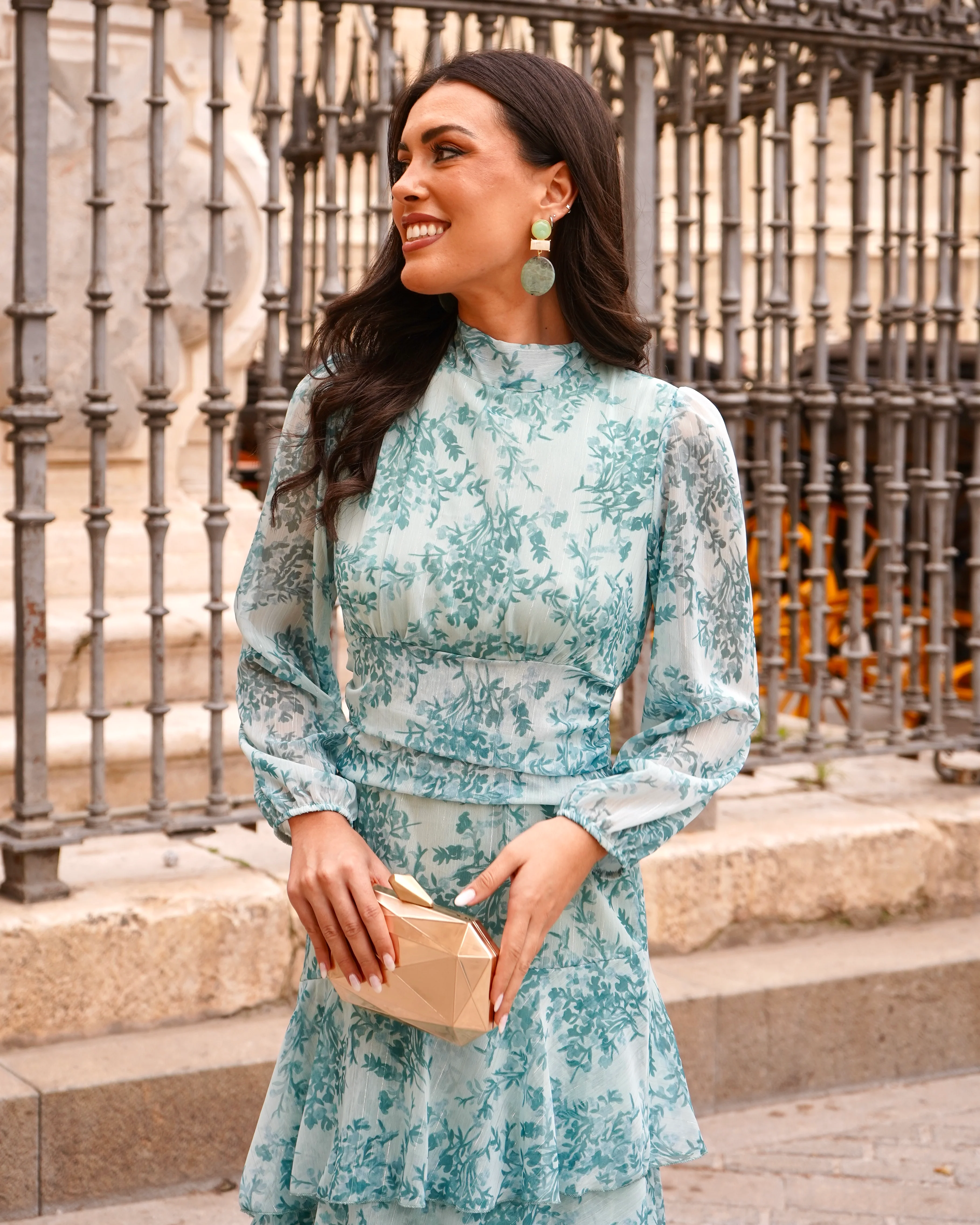 Vestido Marisol Verde Agua - Image 2