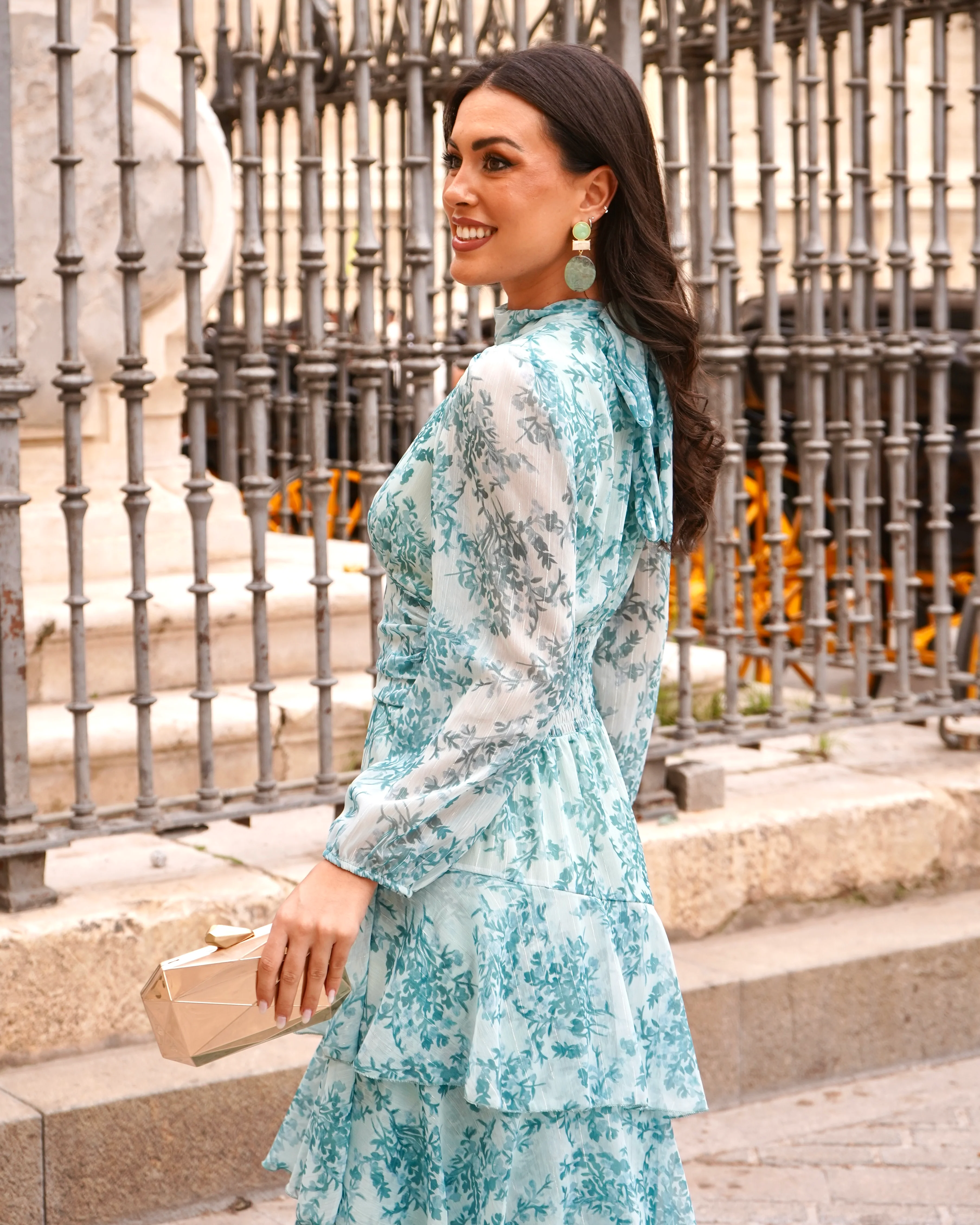 Vestido Marisol Verde Agua - Image 4