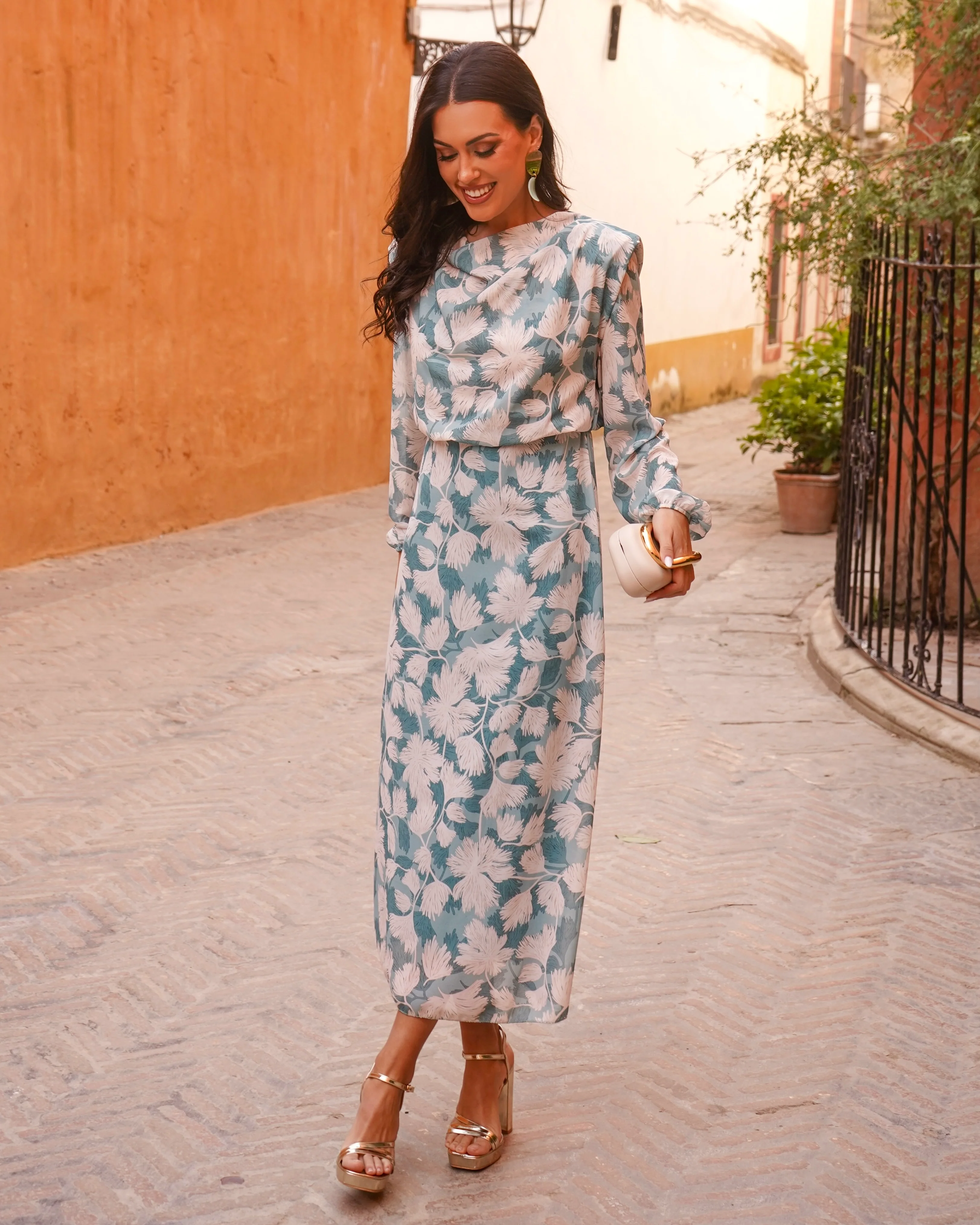 Vestido Paola Verde Agua - Image 4