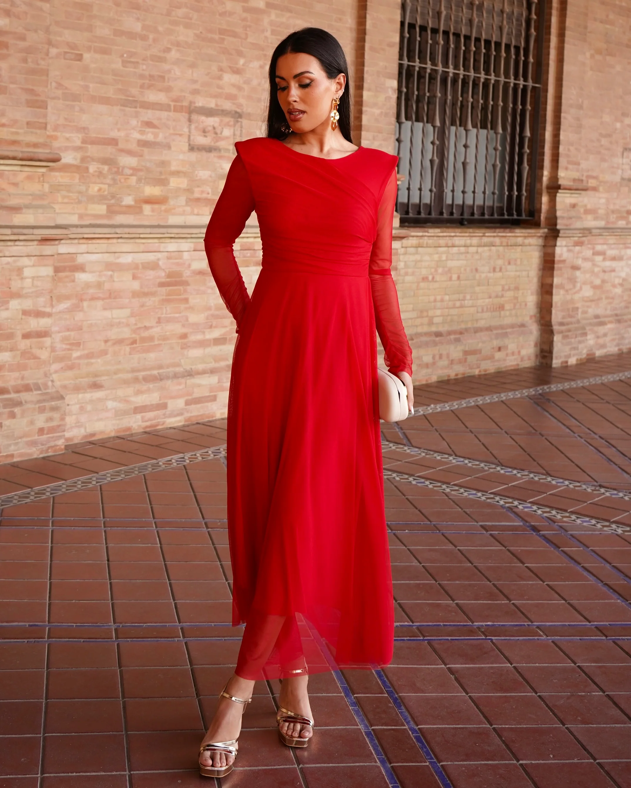 Vestido Paula Rojo
