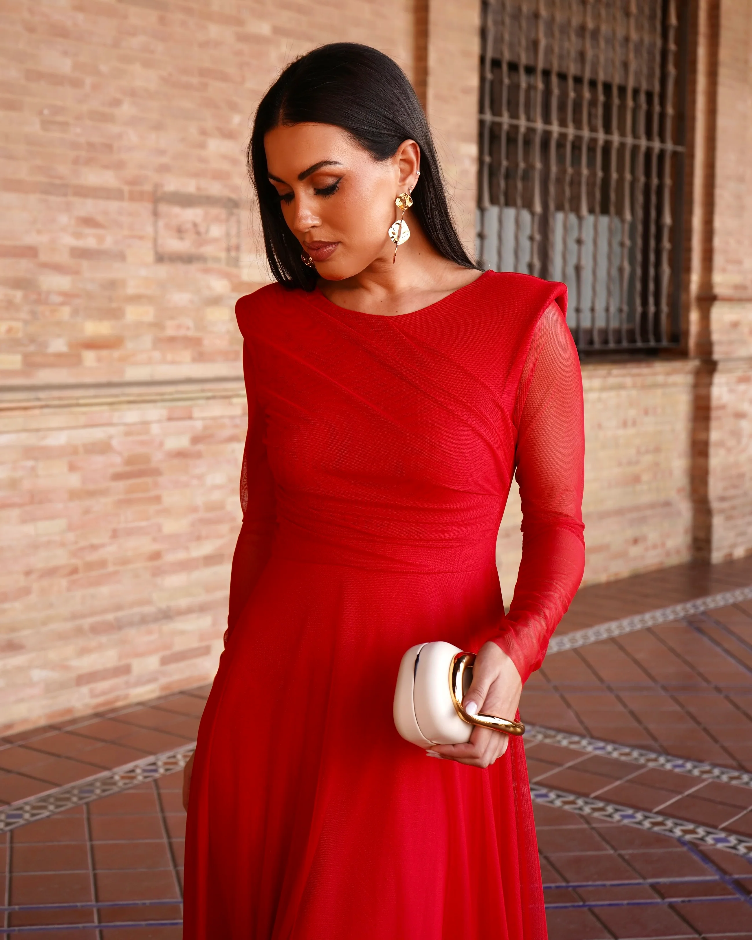 Vestido Paula Rojo - Image 2