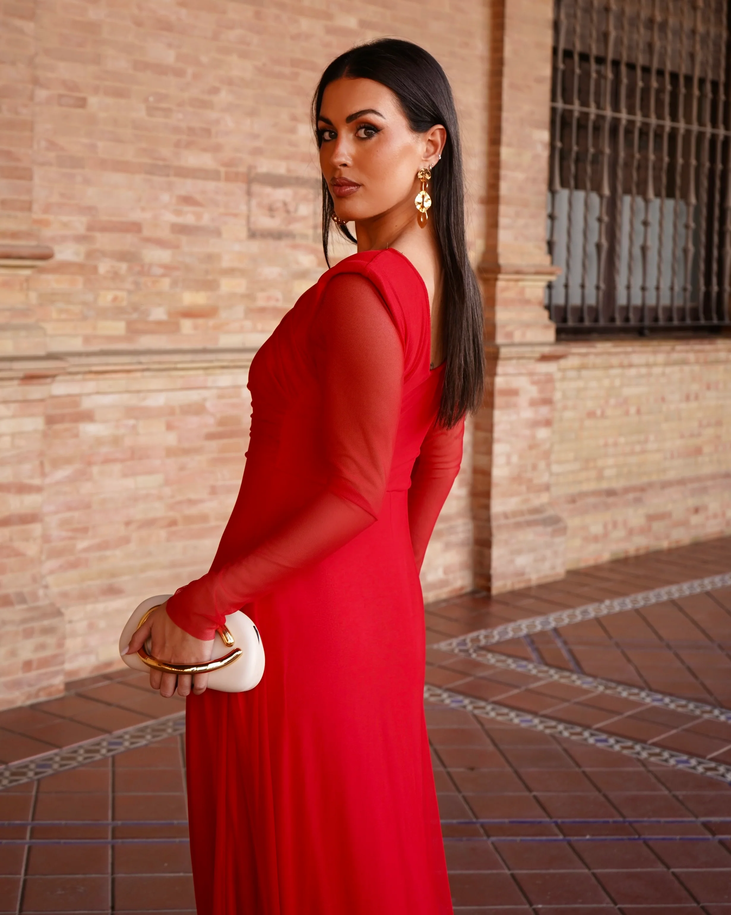 Vestido Paula Rojo - Image 3