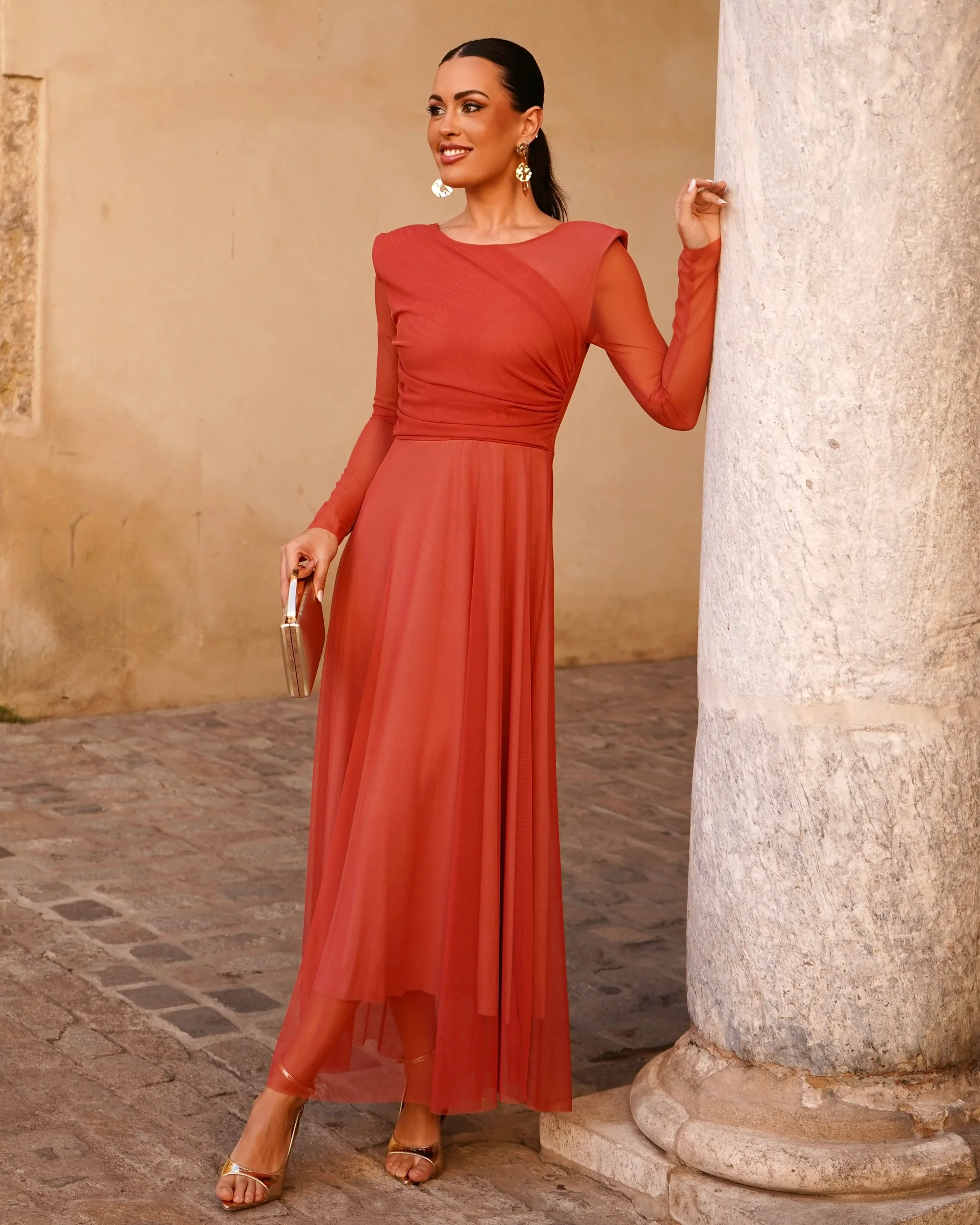 Vestido Paula Teja