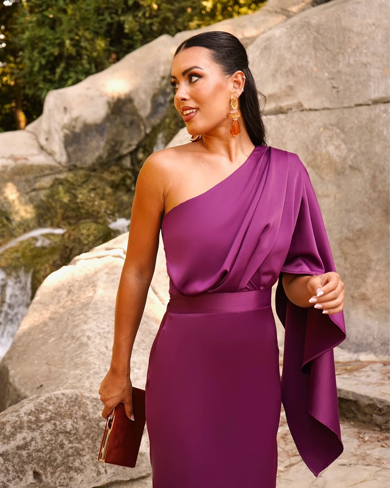 Vestido Verona berenjena - Image 2